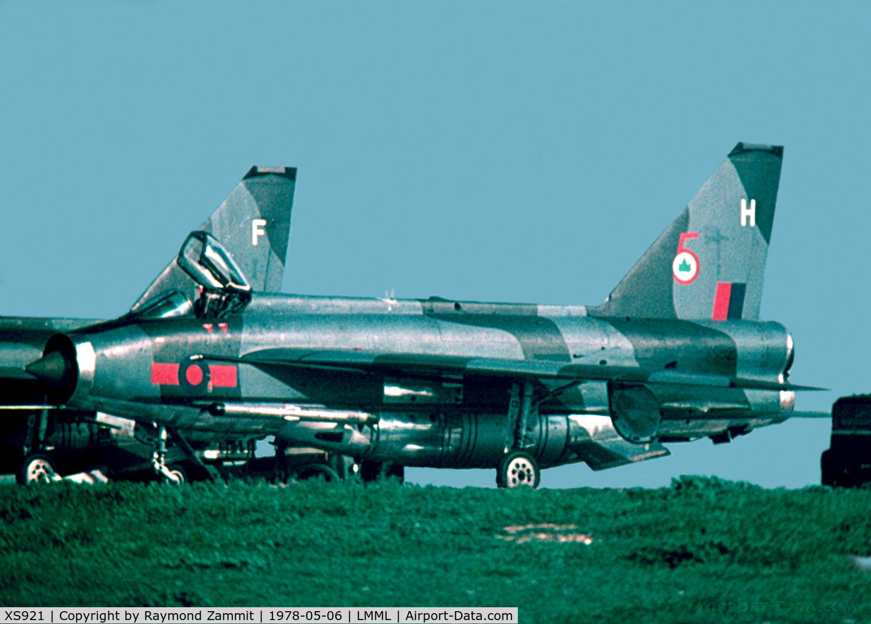 XS921, 1966 English Electric Lightning F.6 C/N 95254, EE Lightning F6 XS921/H 5Sqdn Royal Air Force