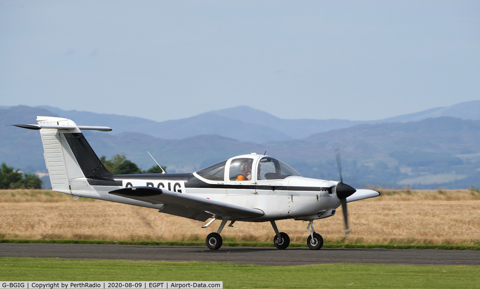 G-BGIG, 1978 Piper PA-38-112 Tomahawk Tomahawk C/N 38-78A0773, Thought to be the last airworthy Tomahawk in Scotland