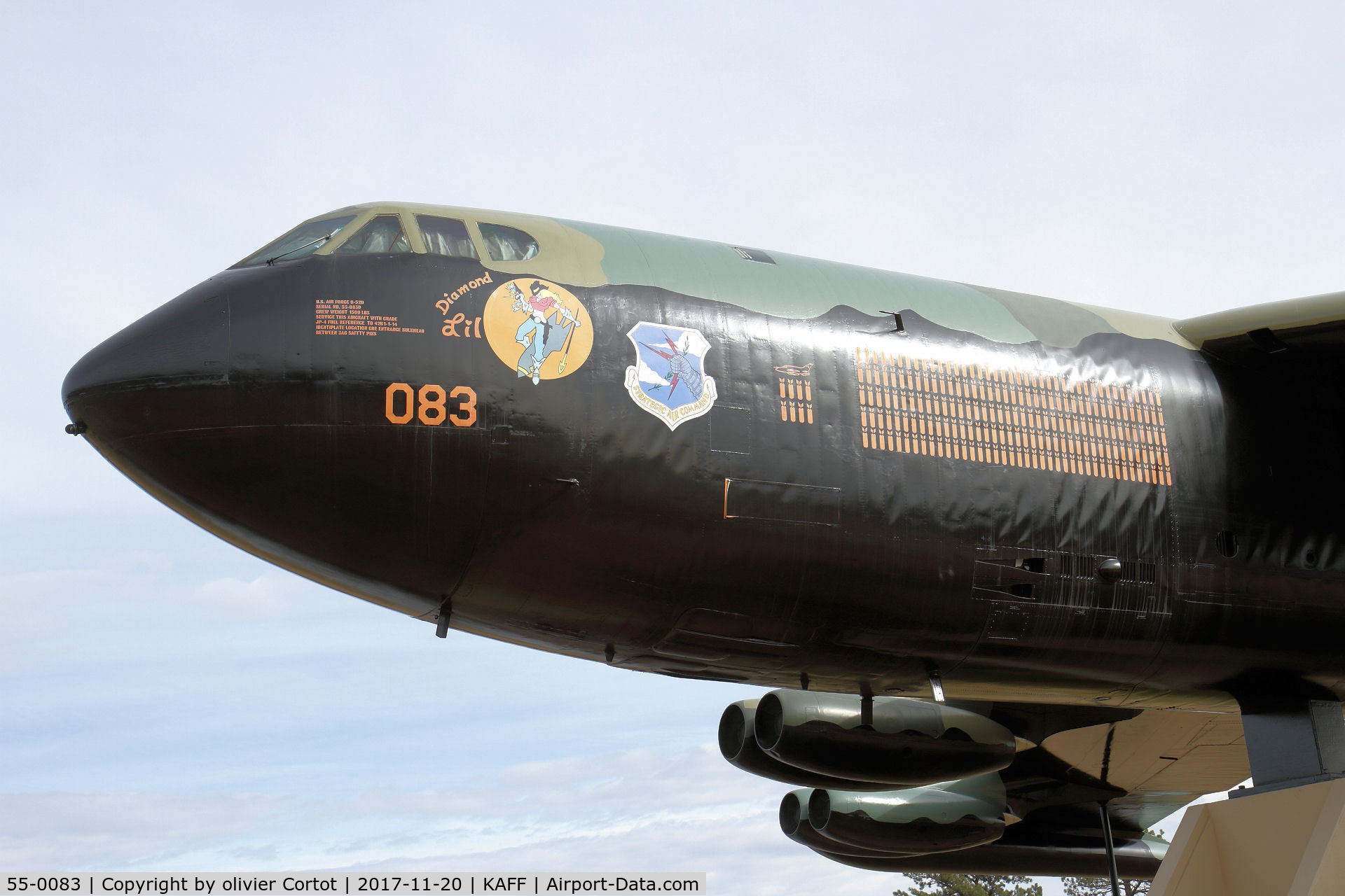 55-0083, 1955 Boeing B-52D Stratofortress C/N 17199, nov 2017