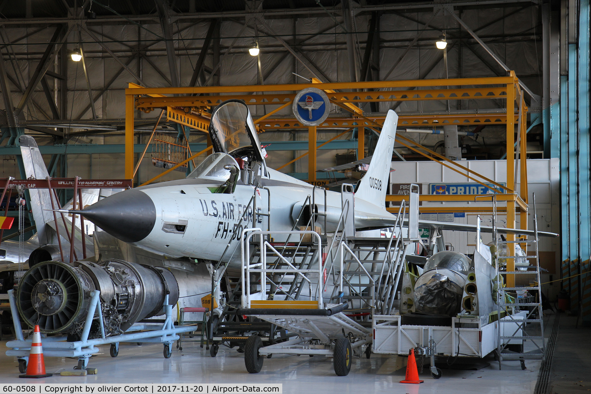 60-0508, 1960 Republic F-105D Thunderchief C/N D196, work in progress, 2017