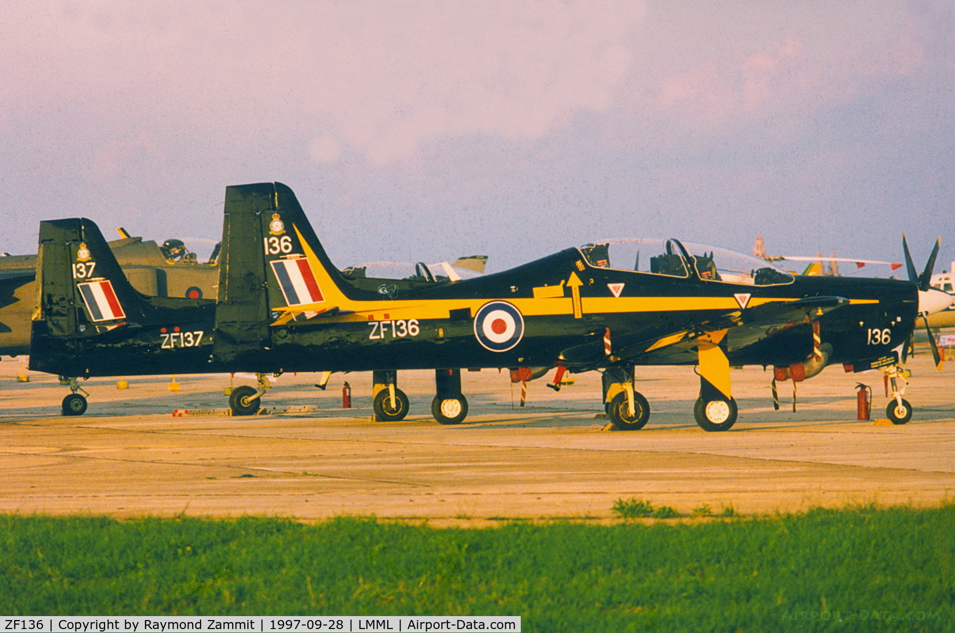 ZF136, 1990 Short S-312 Tucano T1 C/N S2.T2, Shorts S-312 Tucabo T.1 ZF136 Royal Air Force