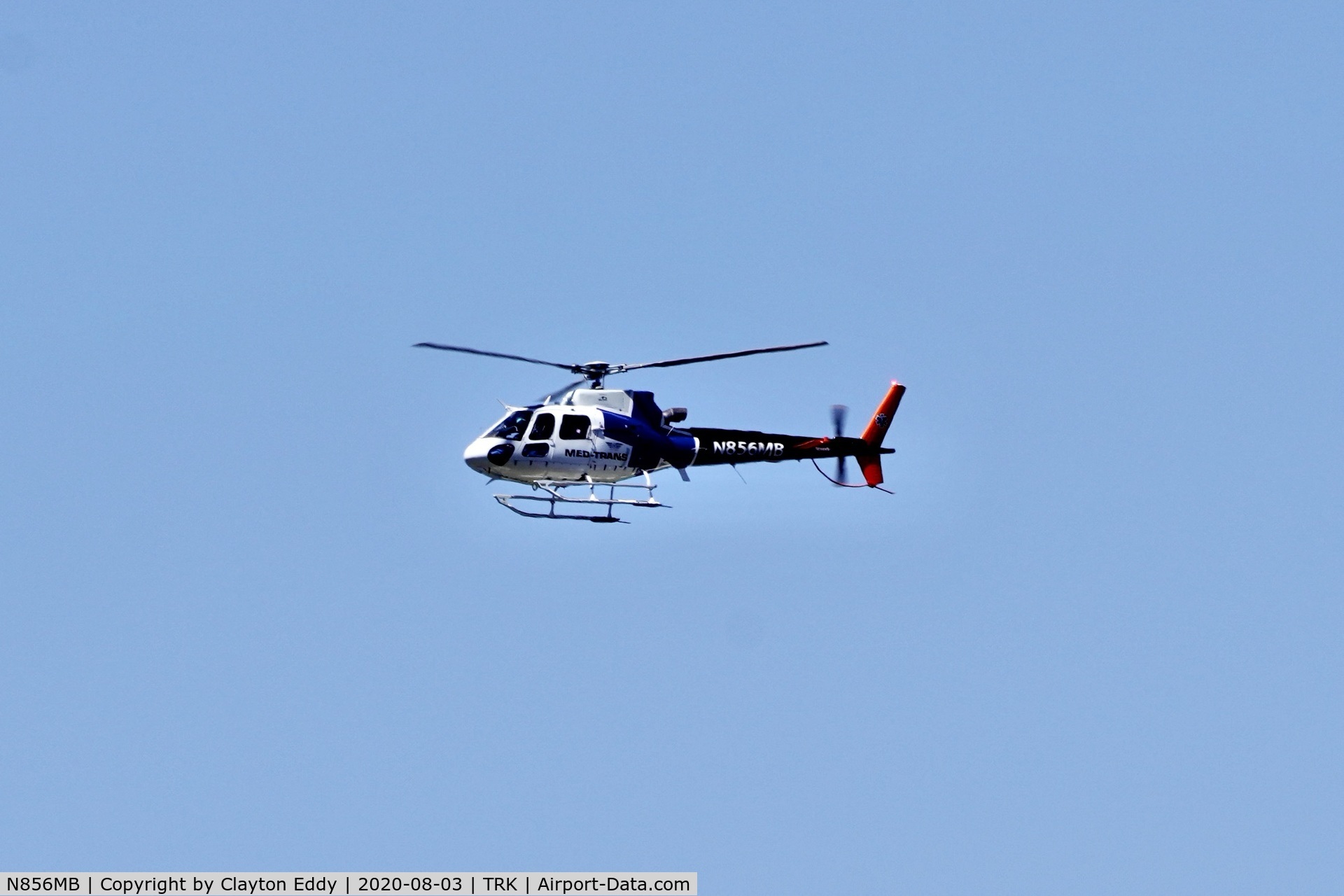 N856MB, 2013 Eurocopter AS-350B-3 Ecureuil Ecureuil C/N 7611, Truckee airport California 2020.