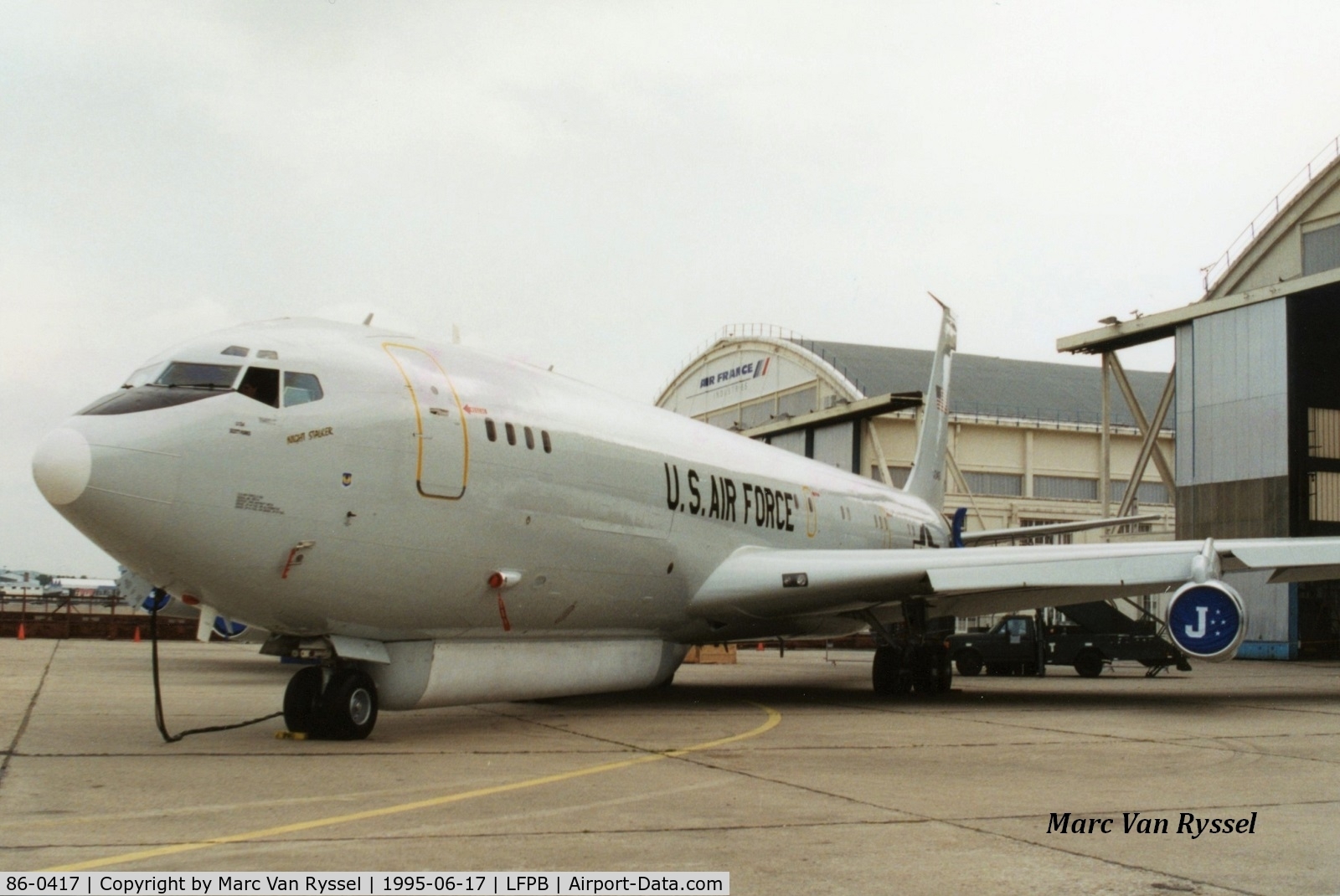 86-0417, 1968 Boeing 707-323C C/N 19574, At Paris Airshow 1995.