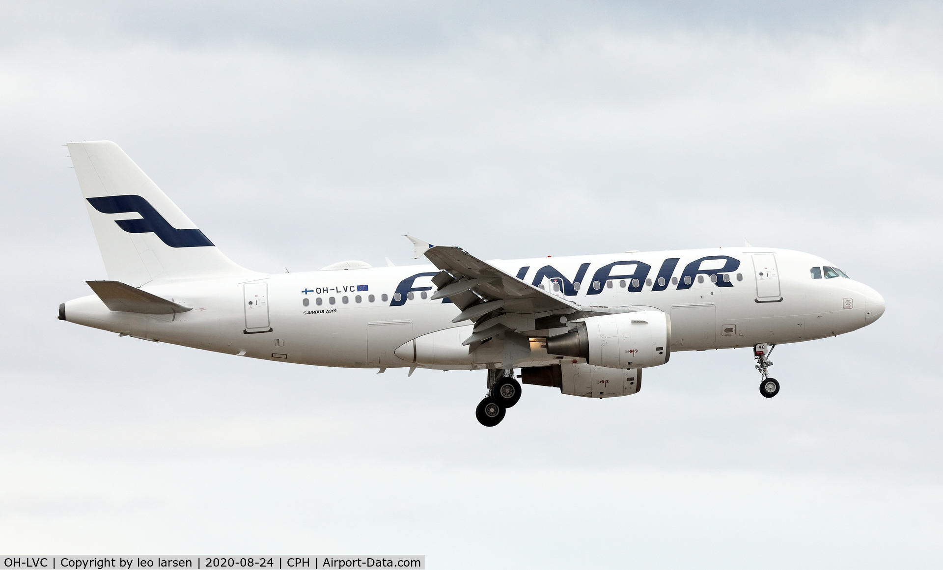 OH-LVC, 2000 Airbus A319-112 C/N 1309, Copenhagen 24.8.2020