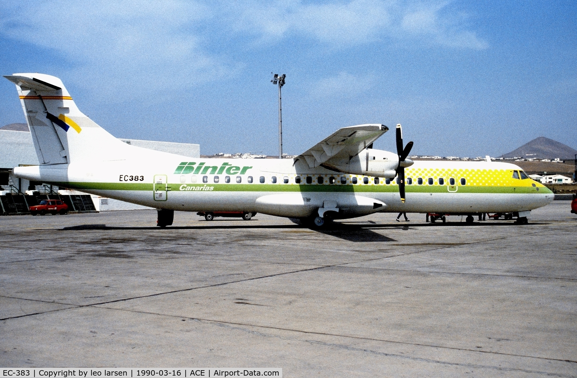 EC-383, 1989 ATR 72-202 C/N 154, Lanzarote 16.3.1990