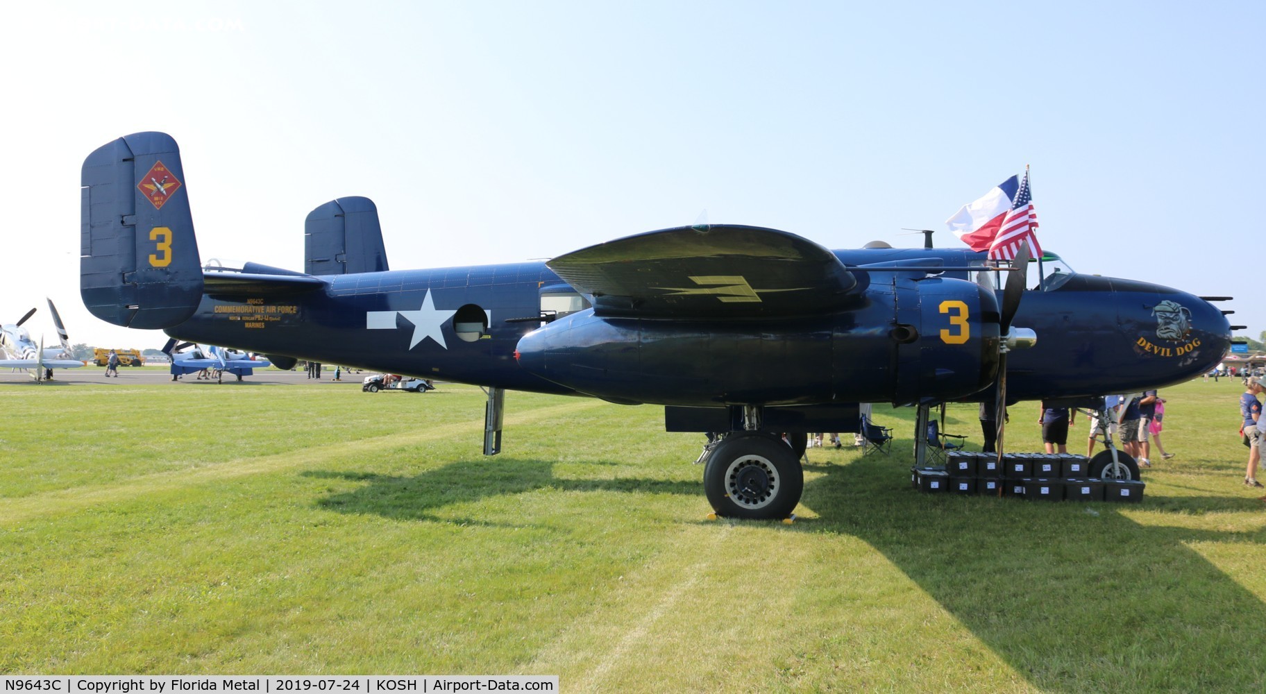 N9643C, 1944 North American B-25J Mitchell Mitchell C/N 108-47512, Devil Dog