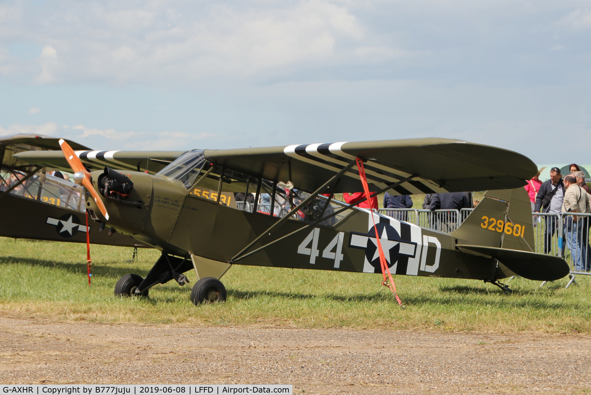 G-AXHR, 1943 Piper L-4H Grasshopper (J3C-65D) C/N 10892, L-Birds back to Normandy