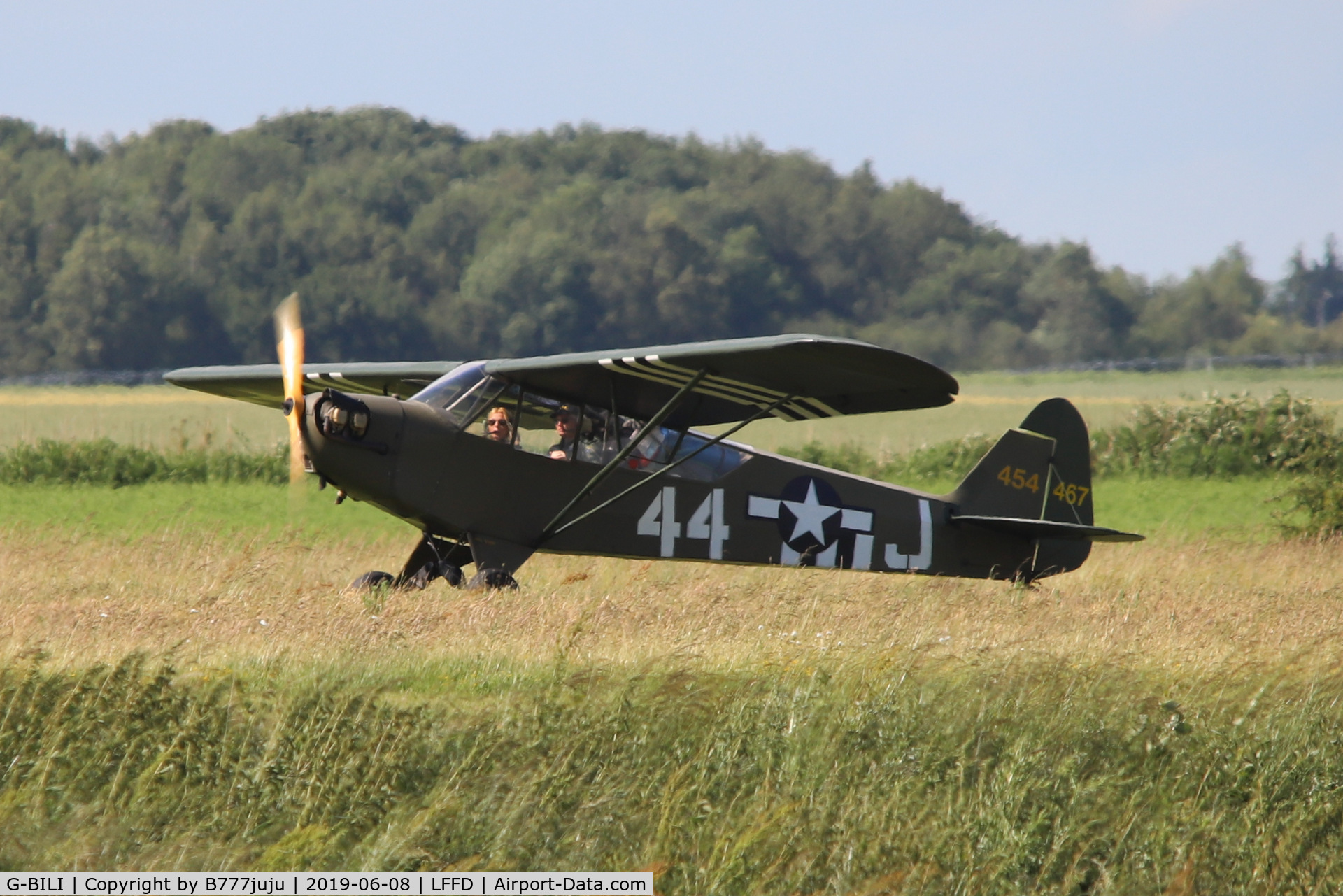 G-BILI, 1948 Piper L-4J Grasshopper (J3C-65D) C/N 13207, L-Birds back to Normandy