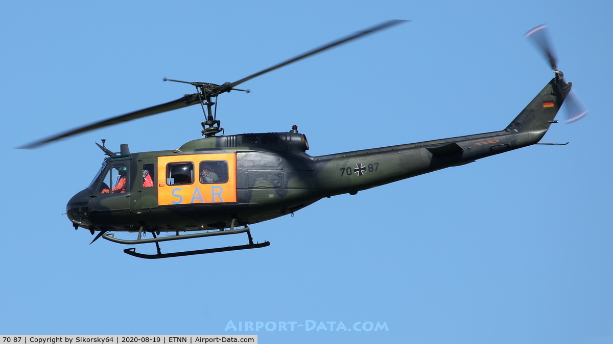 70 87, Bell (Dornier) UH-1D Iroquois (205) C/N 8147, With SAR Markings