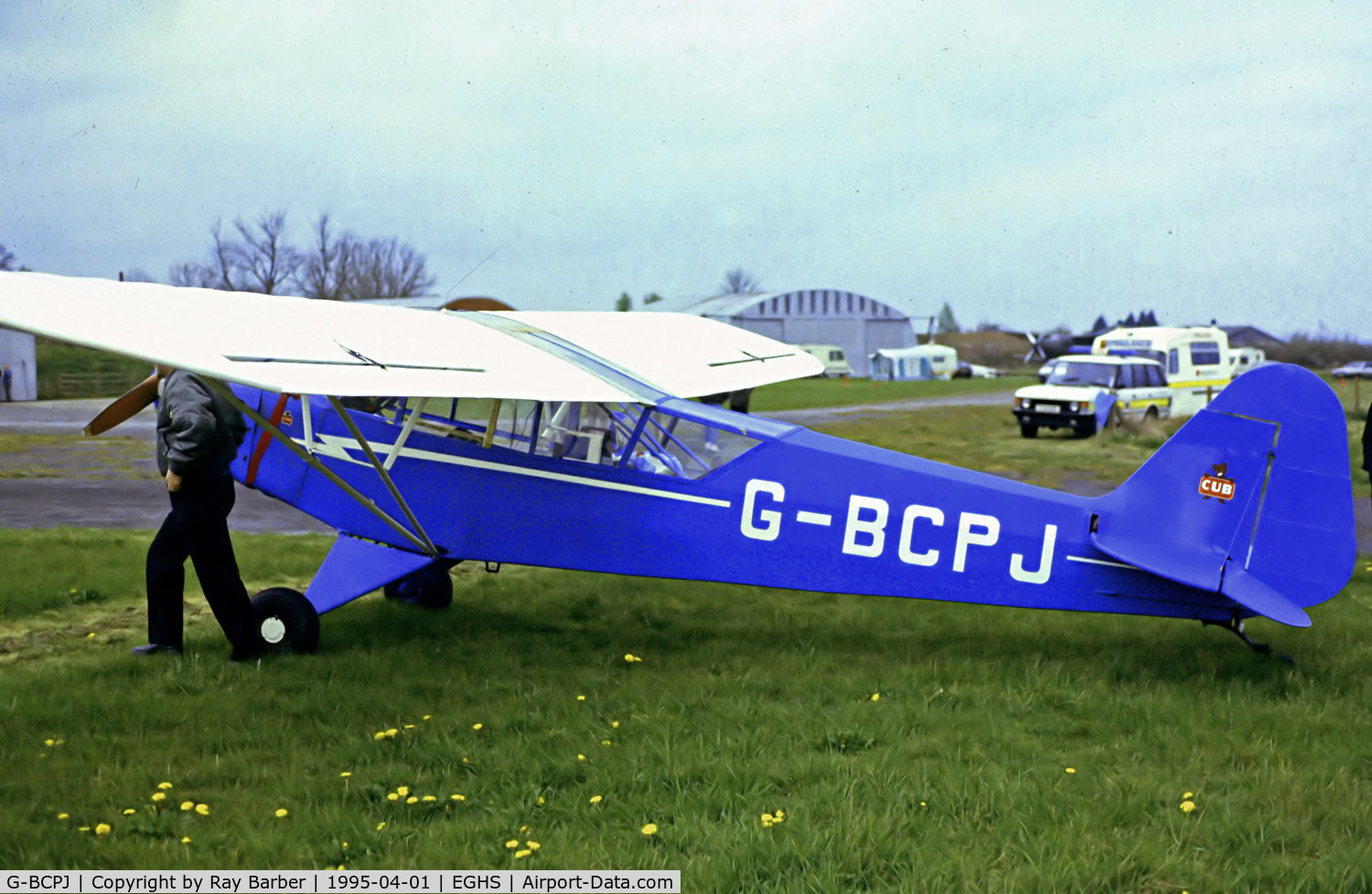 G-BCPJ, 1945 Piper J3C-65 Cub Cub C/N 13206, G-BCPJ  Piper J/3C-65 Cub [13206] Henstridge~G @  01/04/1995