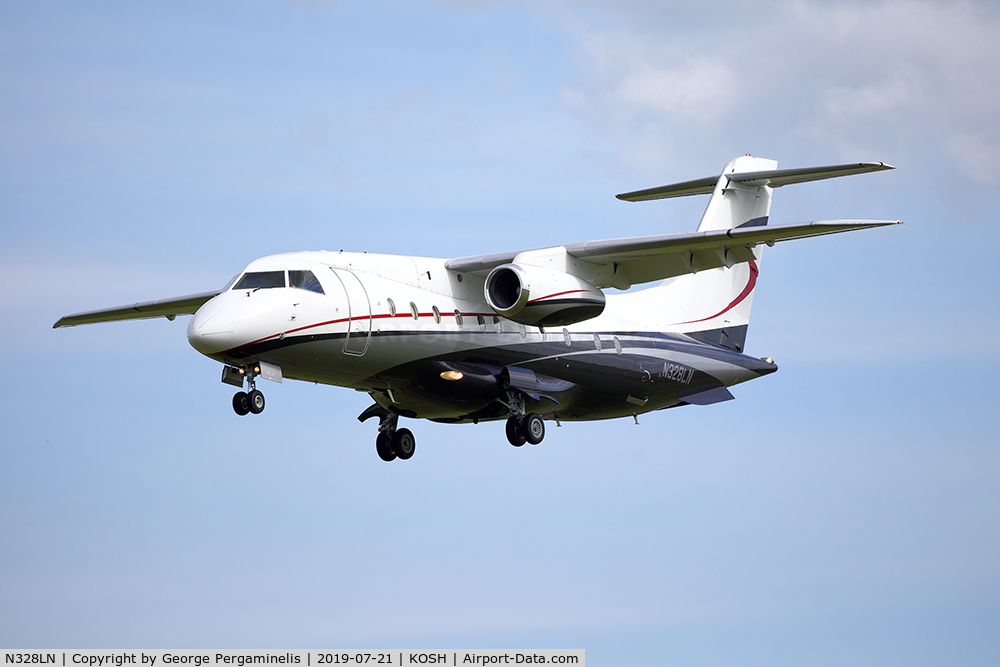 N328LN, 2000 Fairchild Dornier 328-300 328JET C/N 3150, Oshkosh 2019.