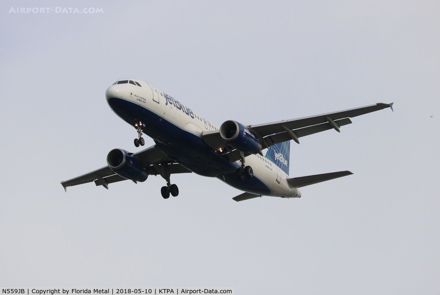 N559JB, 2003 Airbus A320-232 C/N 1917, TPA 2018