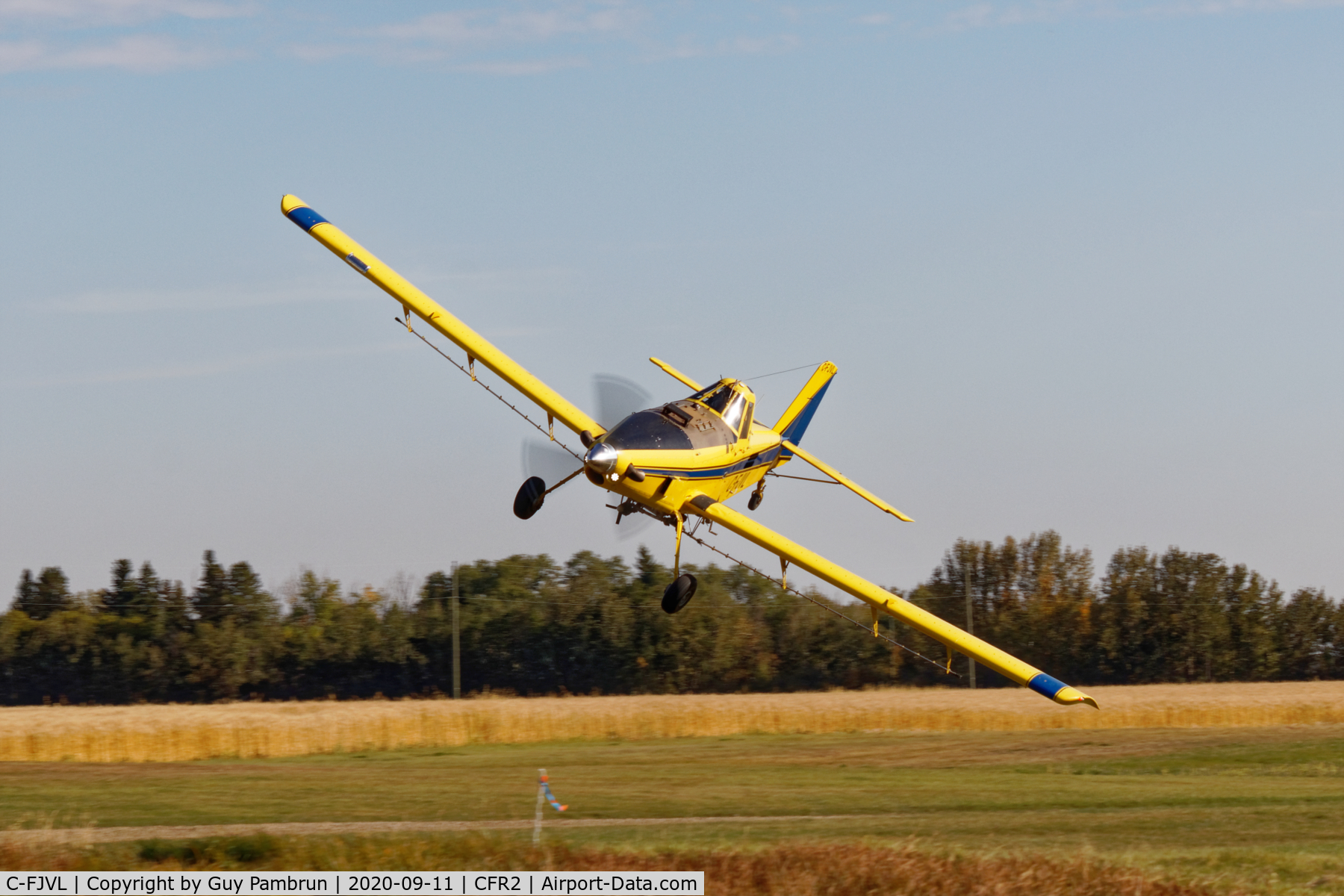 C-FJVL, 2015 Air Tractor AT-502B C/N 502B-3021, Landing at Alberta's Littelest Airport
CFR2 @ Bawlf, Alberta