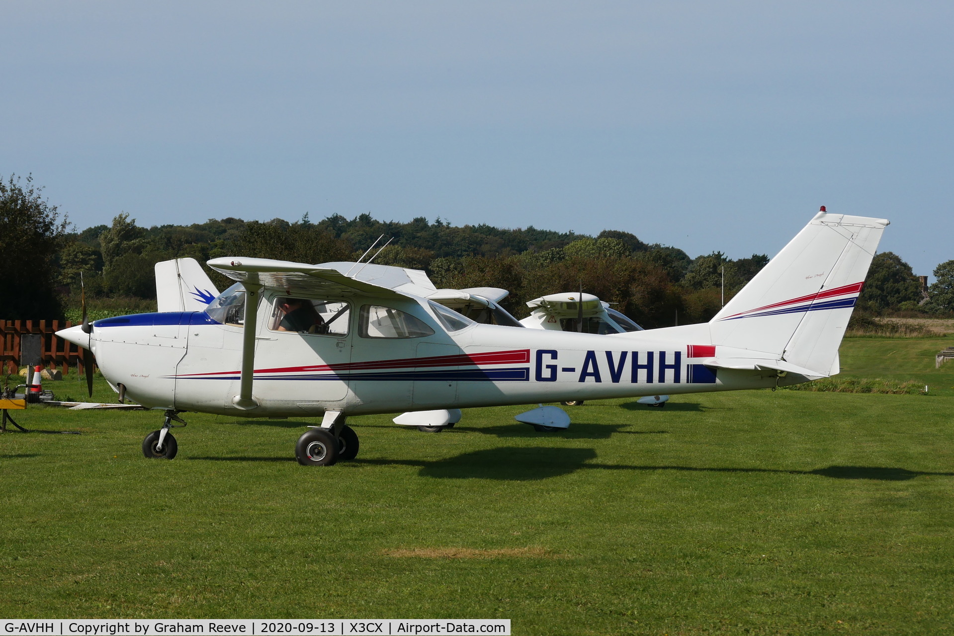 G-AVHH, 1967 Reims F172H Skyhawk C/N 0337, Parked at Northrepps.