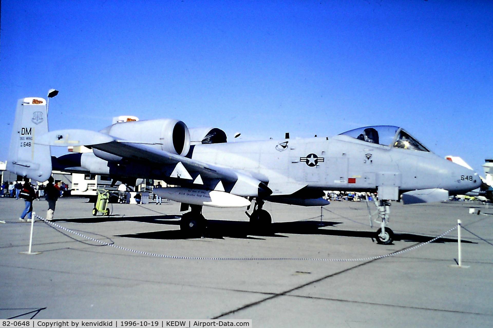 82-0648, 1982 Fairchild Republic A-10C Thunderbolt II C/N A10-0696, At the 1996 Edwards Open House.