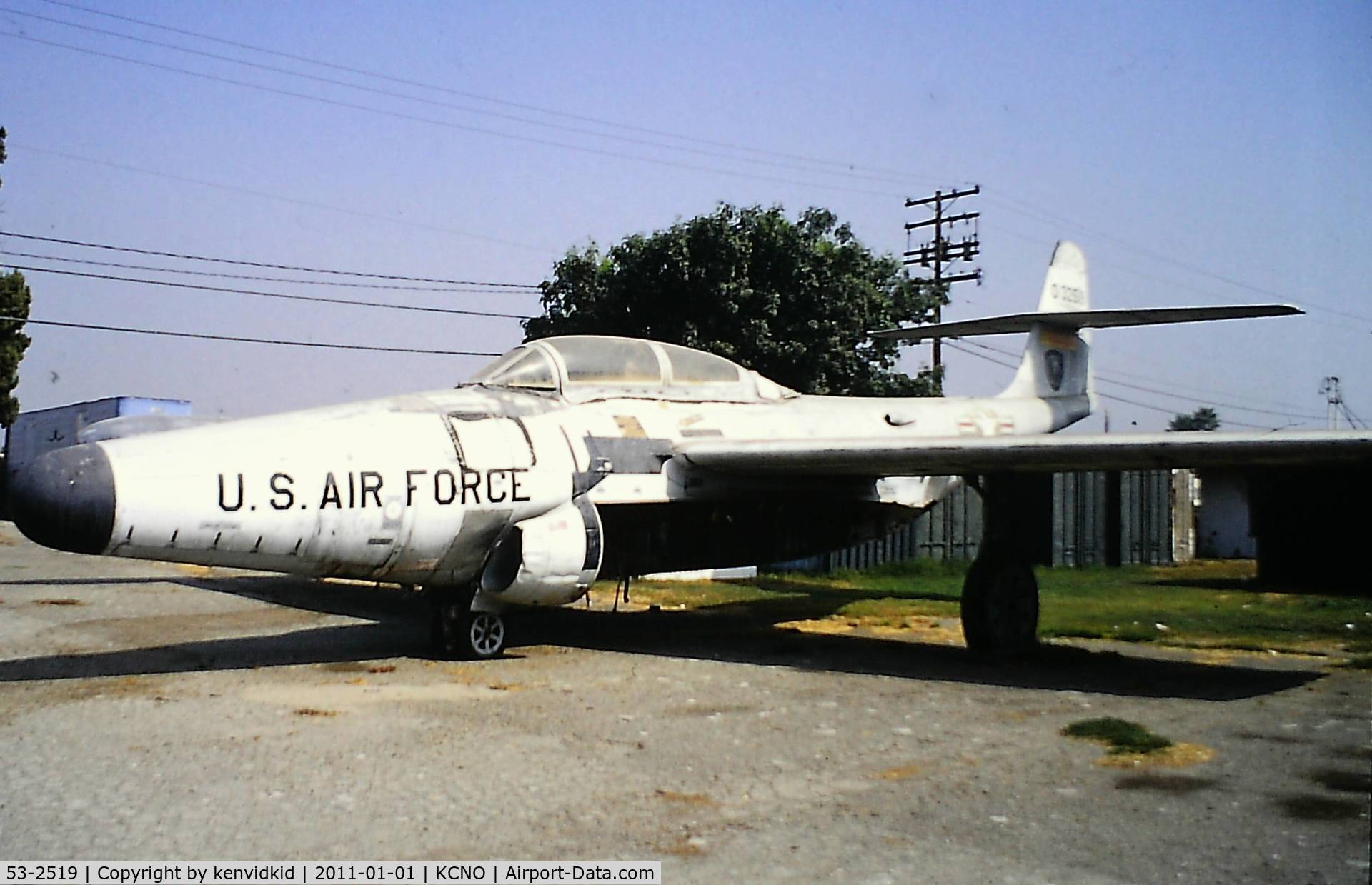 53-2519, 1953 Northrop F-89J Scorpion C/N Not found 53-2519, At Chino circa 1996.