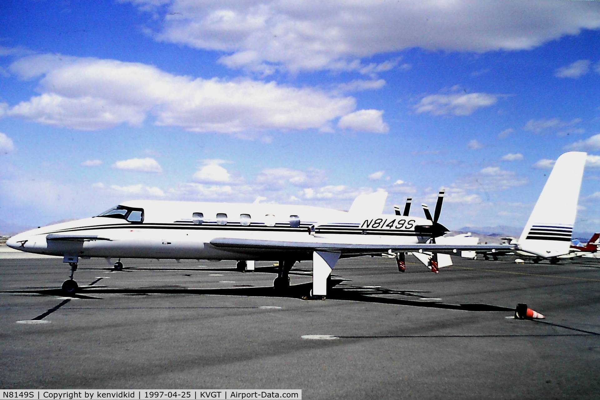 N8149S, 1993 Beech 2000A Starship 1 Starship 1 C/N NC-35, At North Las Vegas Airport prior to attending the Golden Air Tattoo at Nellis.