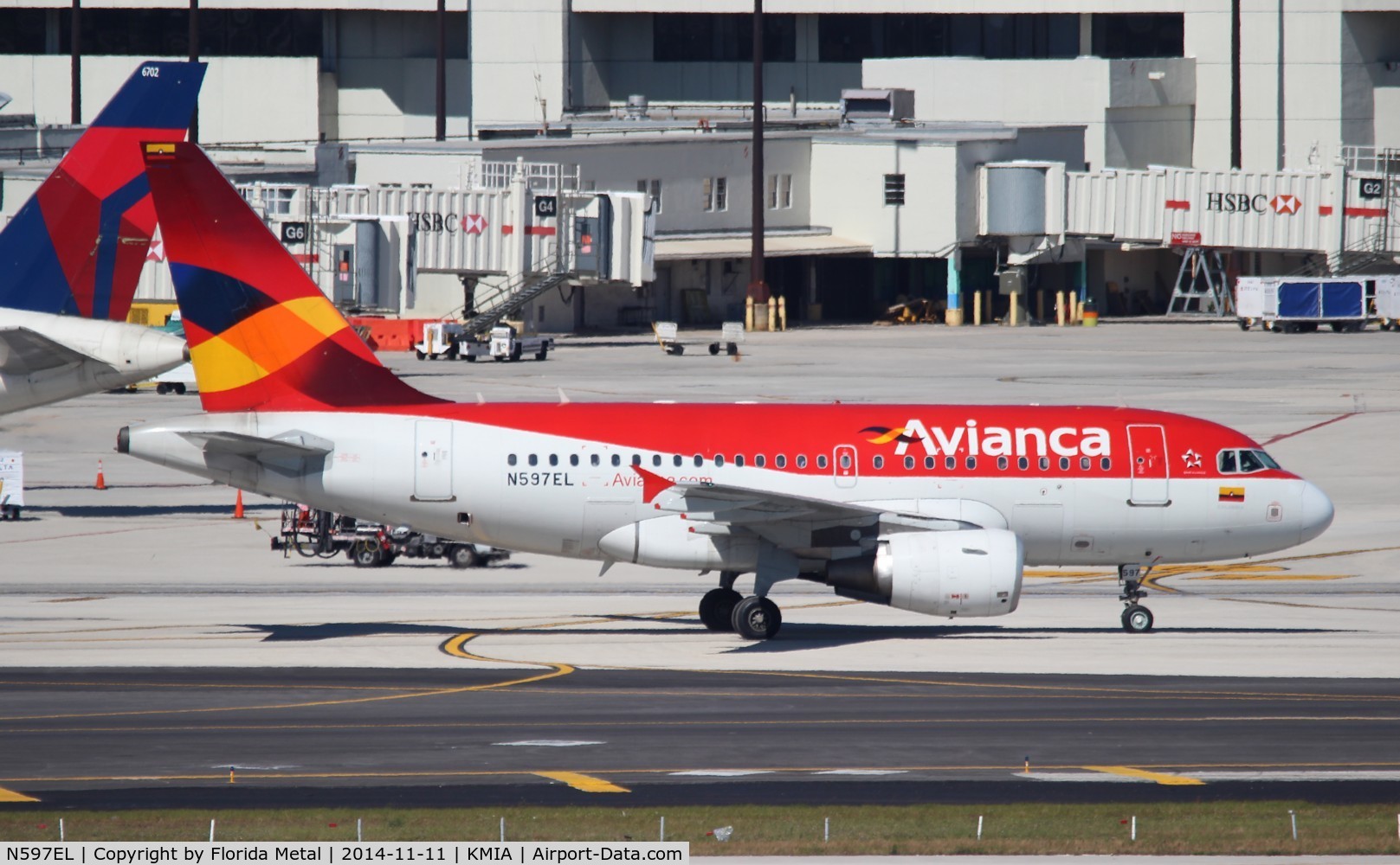 N597EL, 2005 Airbus A318-111 C/N 2544, MIA 2014