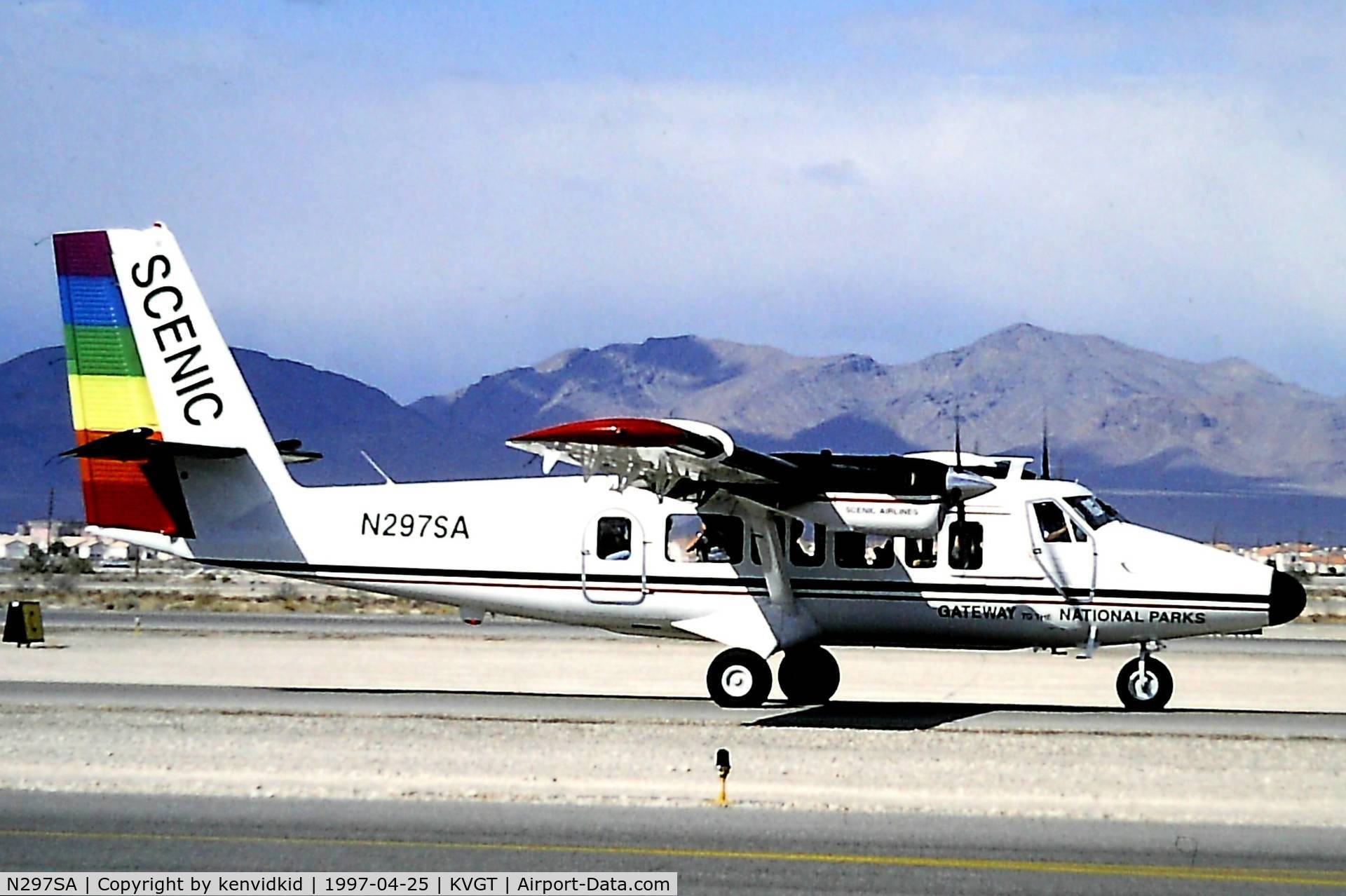 N297SA, 1971 De Havilland Canada DHC-6-300 Twin Otter C/N 297, At North Las Vegas Airport prior to attending the Golden Air Tattoo at Nellis.