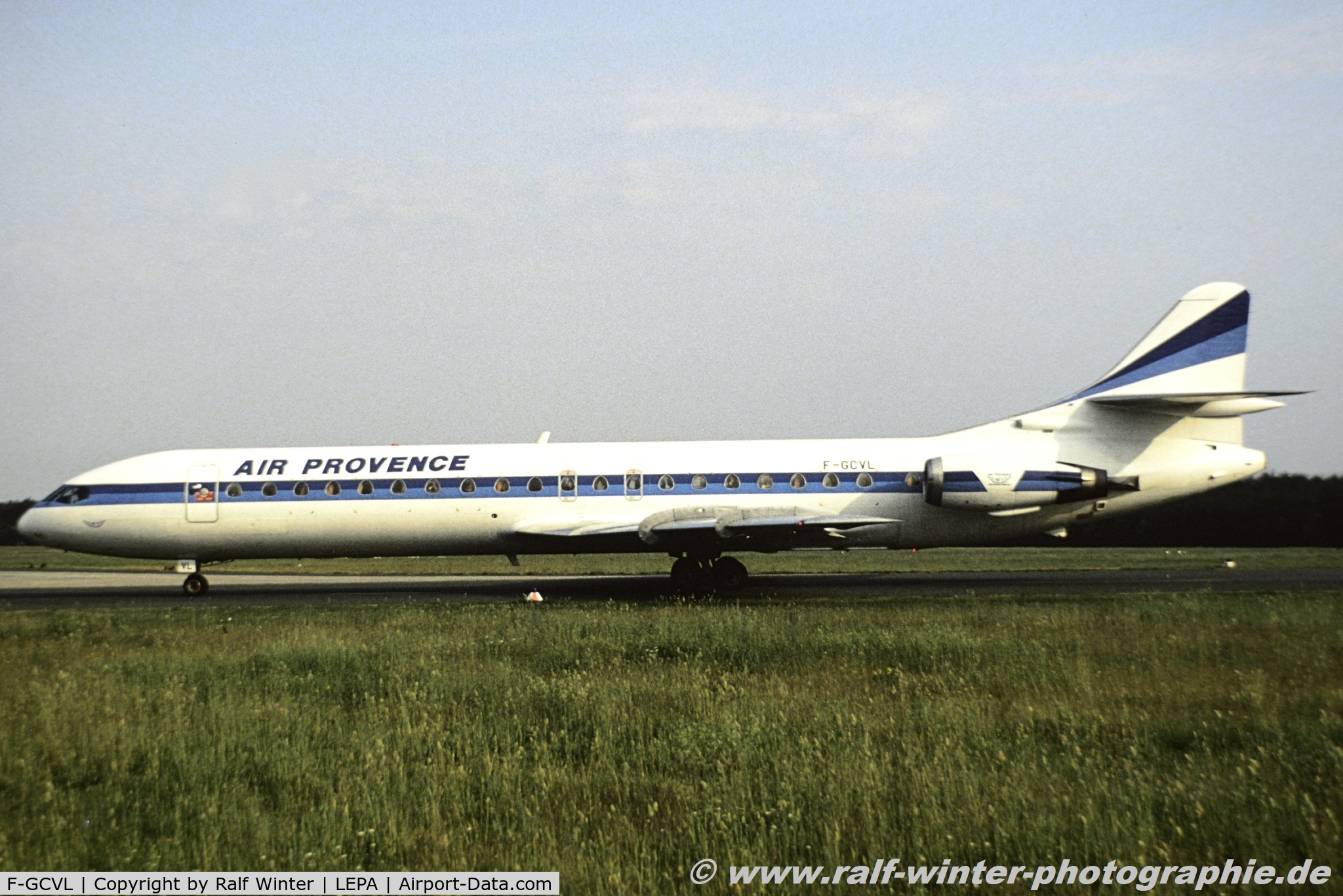 F-GCVL, 1972 Aerospatiale SE-210 Caravelle  12 C/N 273, Sud Aviation SE-210 Caravelle 12 - DG APR Air Provence International ex. OK-SAE - F-GCVL - 1995 - LEPA