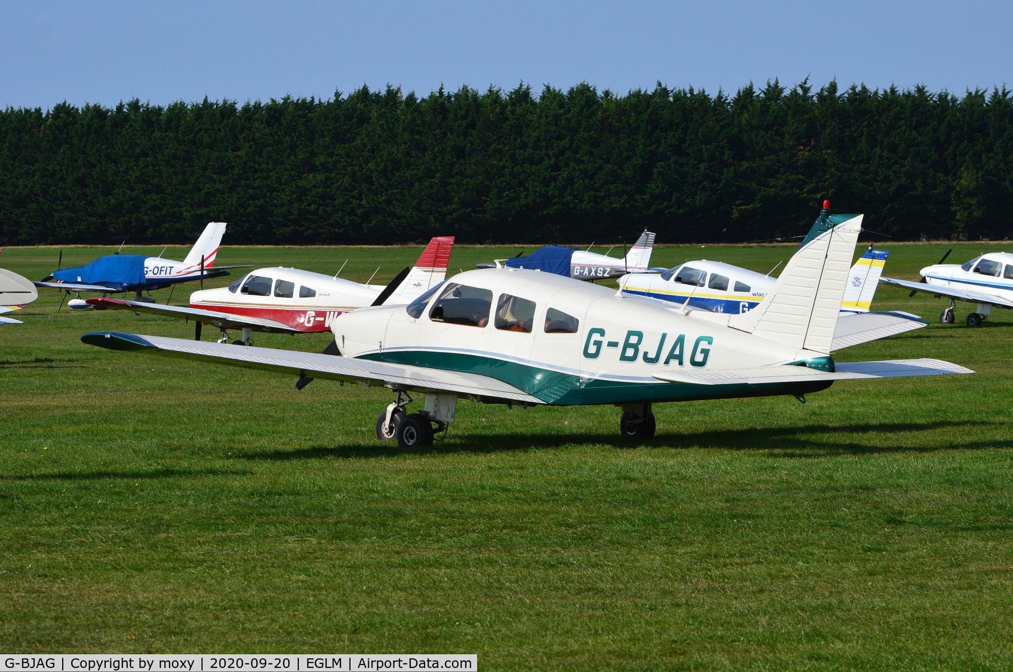 G-BJAG, 1979 Piper PA-28-181 Cherokee Archer II C/N 28-7990353, Piper PA-28-181 Cherokee Archer II at White Waltham.