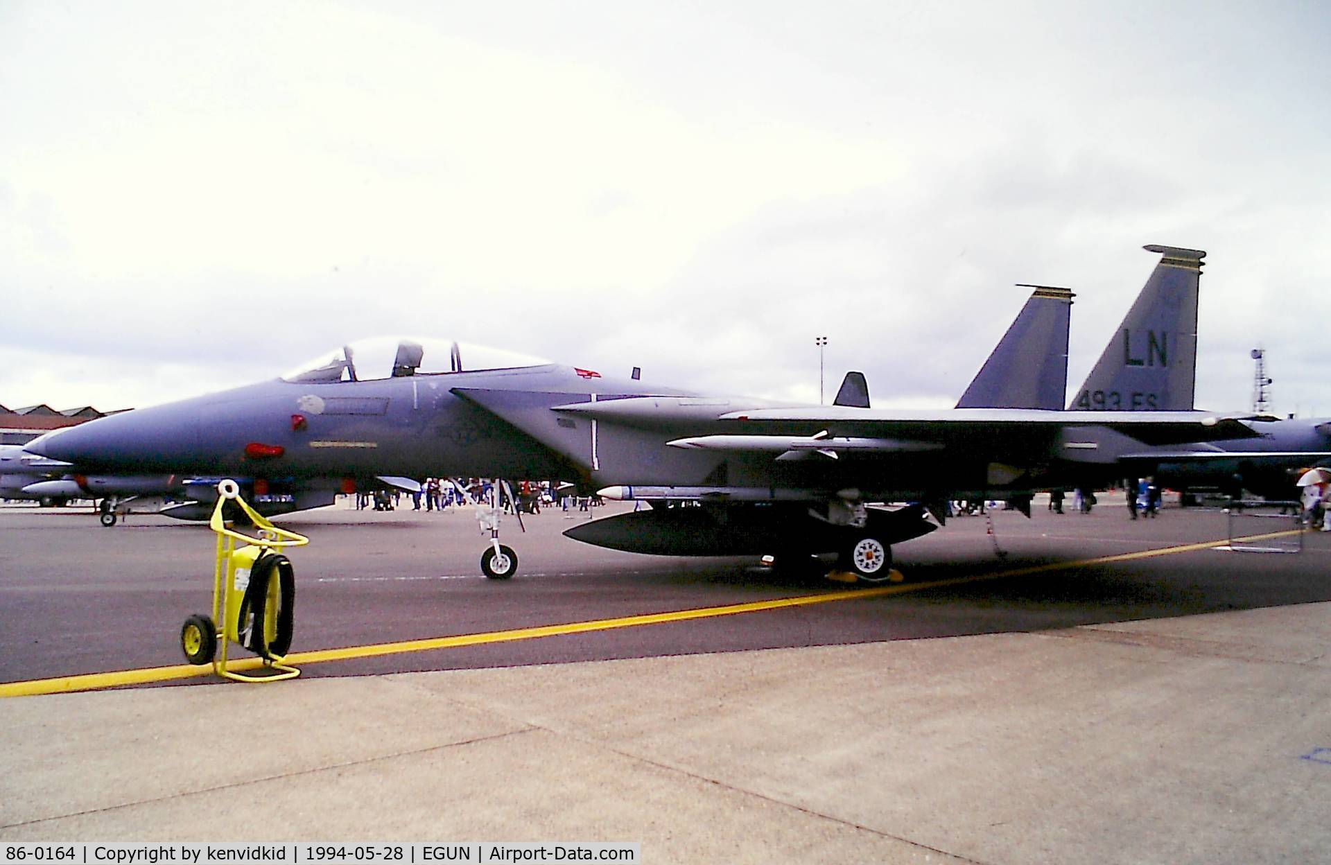 86-0164, 1986 McDonnell Douglas F-15C Eagle C/N 1011/C392, At Air Fete 1994.
