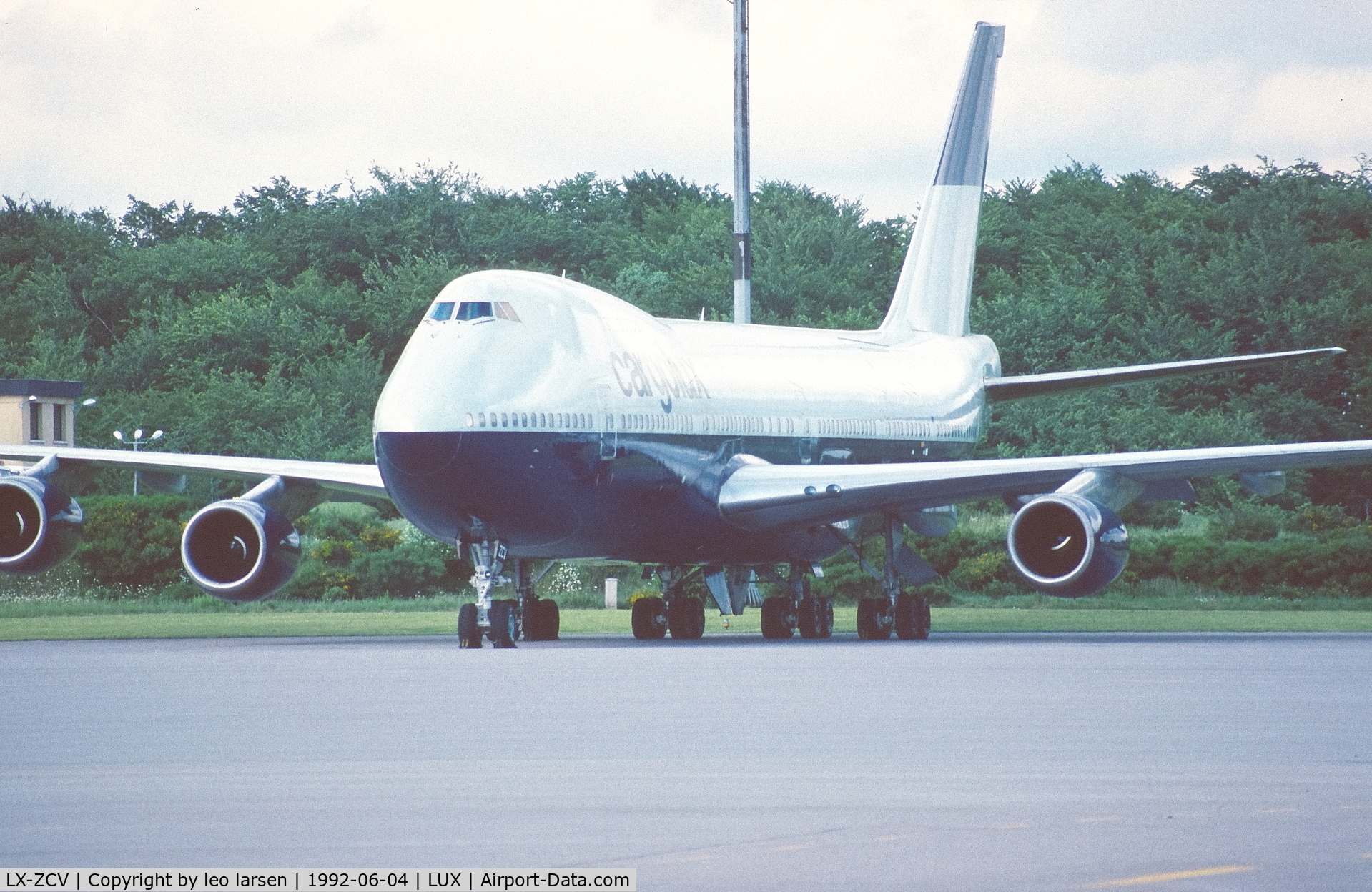 LX-ZCV, 1976 Boeing 747-2D3B/SF C/N 21252, Luxemburg 4.6.1992