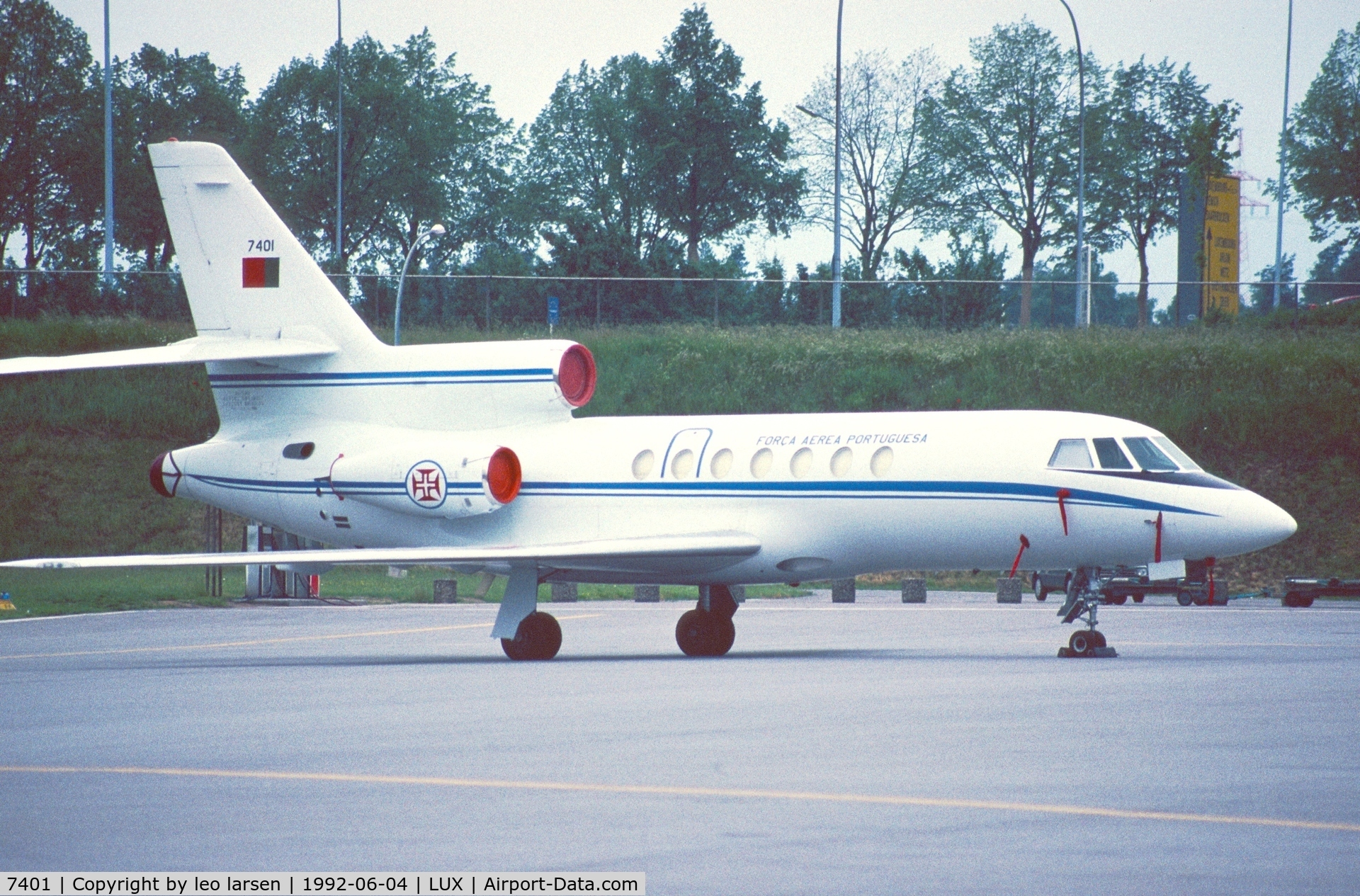 7401, 1988 Dassault Falcon 50 C/N 195, Luxemburg 4.6.1992