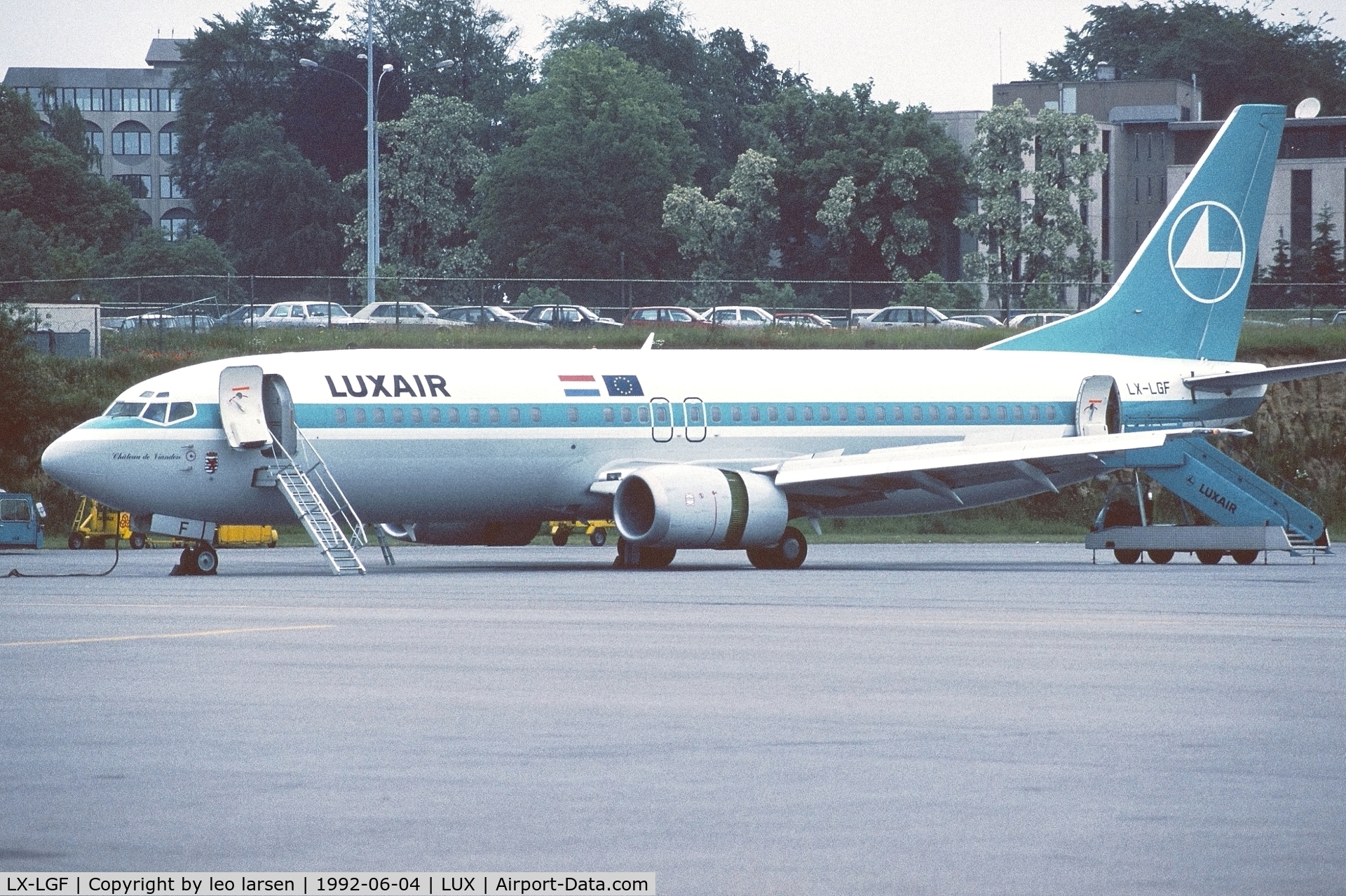 LX-LGF, 1992 Boeing 737-4C9 C/N 25429, Luxemburg 4.6.1992