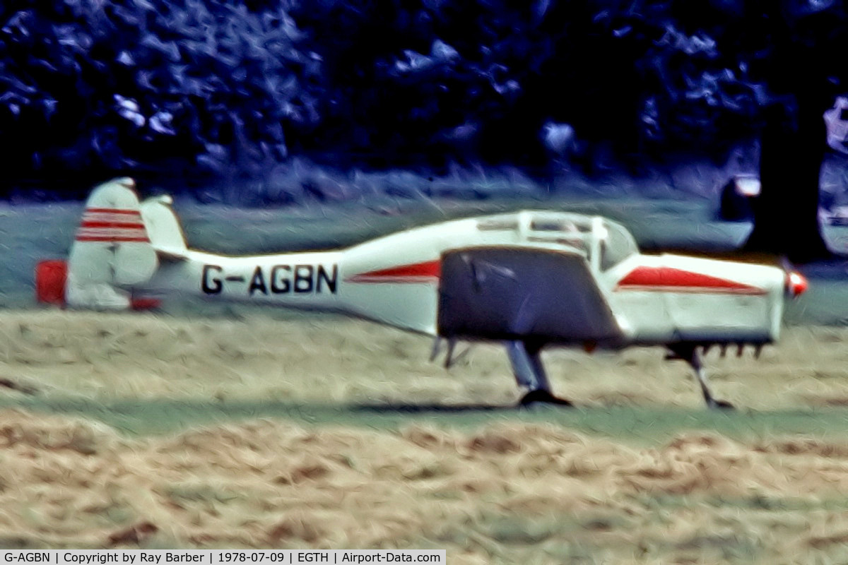 G-AGBN, 1941 General Aircraft GAL-42 Cygnet II C/N GAL/42/111, G-AGBN   General Aircraft GAL-42 Cygnet II [GAL/42/111] Old Warden~G 09/07/1978