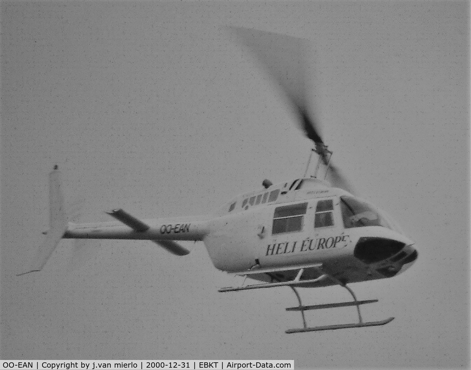 OO-EAN, 1975 Bell 206B JetRanger II C/N 1595, scan slide