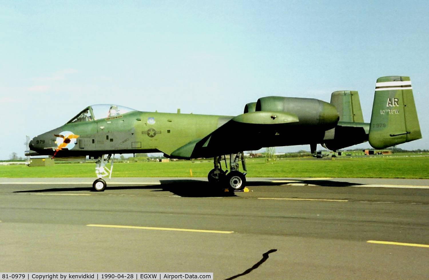 81-0979, Fairchild Republic OA-10A Thunderbolt II C/N A10-0674, At the Waddington 1990 photocall.