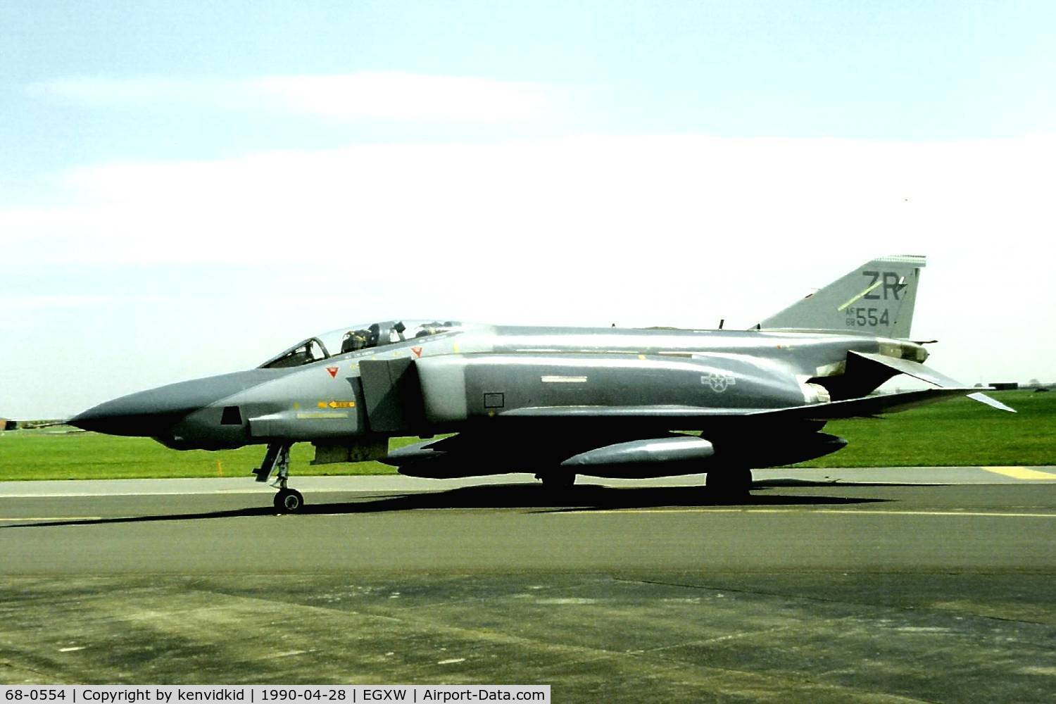68-0554, 1968 McDonnell Douglas RF-4C Phantom II C/N 3369, At the Waddington 1990 photocall.