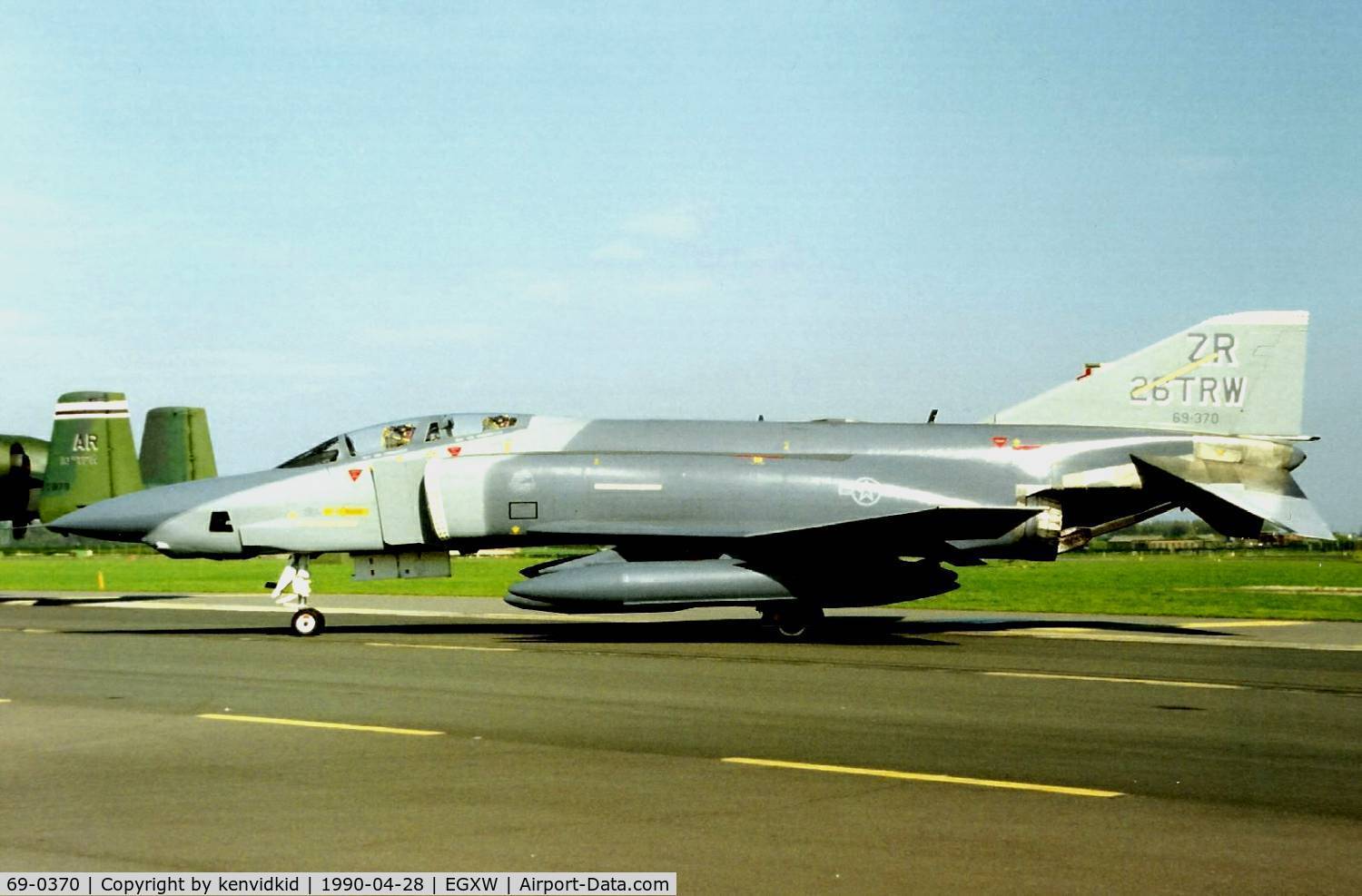 69-0370, 1969 McDonnell Douglas RF-4C Phantom II C/N 3885, At the Waddington 1990 photocall.