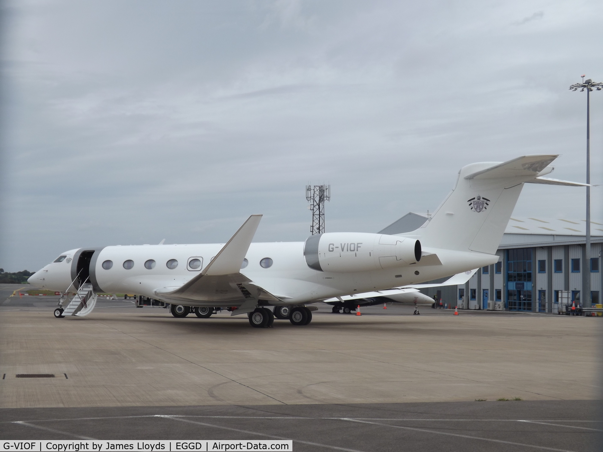 G-VIOF, 2017 Gulfstream G-VI (G650ER) C/N 6355, Getting Ready to Leave Bristol Airport.