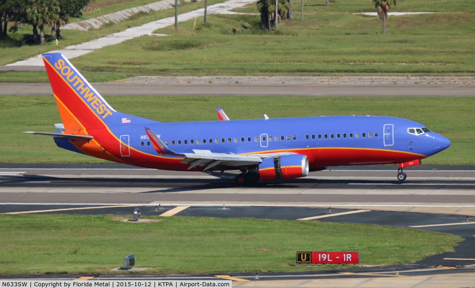 N633SW, 1996 Boeing 737-3H4 C/N 27936, TPA 2015