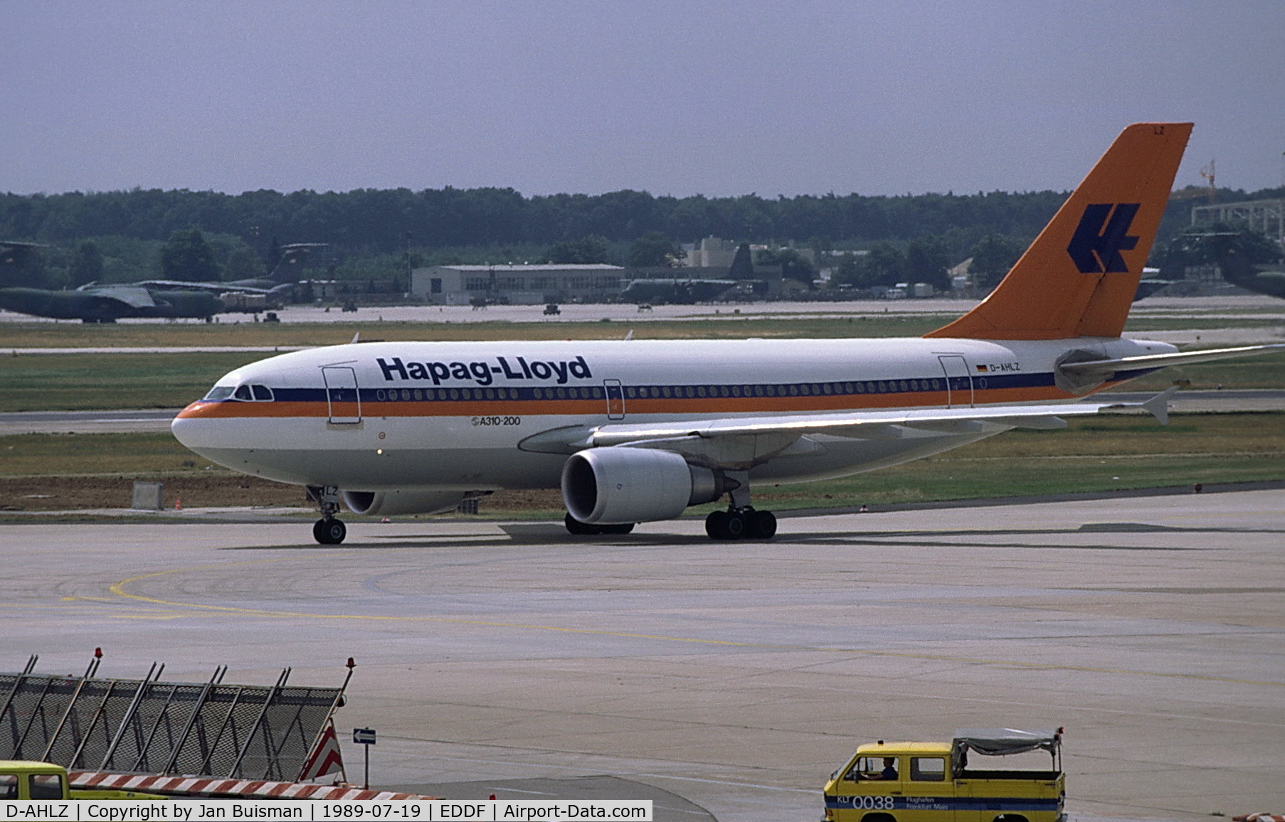 D-AHLZ, 1987 Airbus A310-204 C/N 468, Hapad-Lloyd
