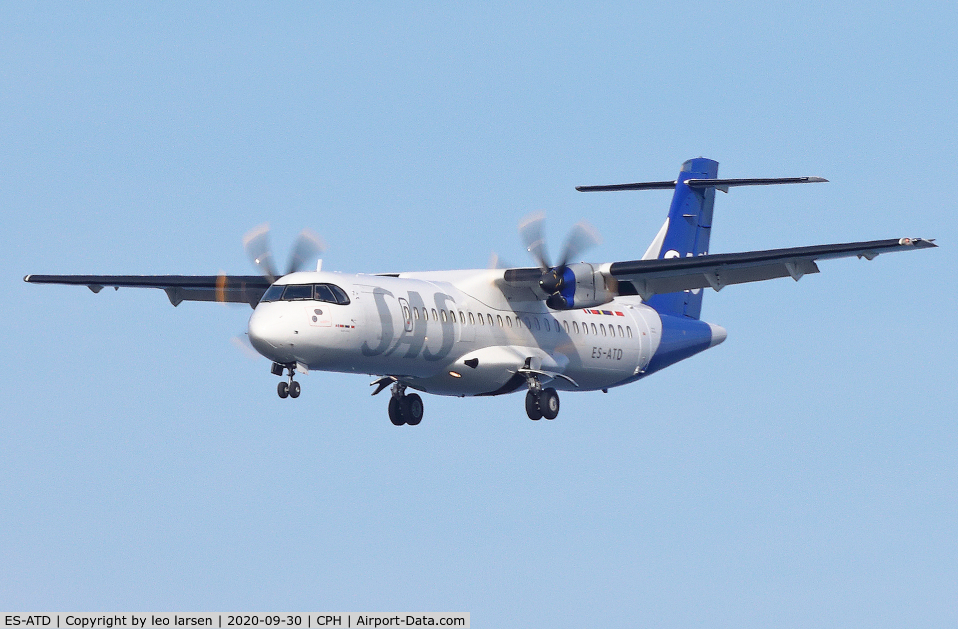 ES-ATD, 2014 ATR 72-212A C/N 1165, Copenhagen 30.9.2020