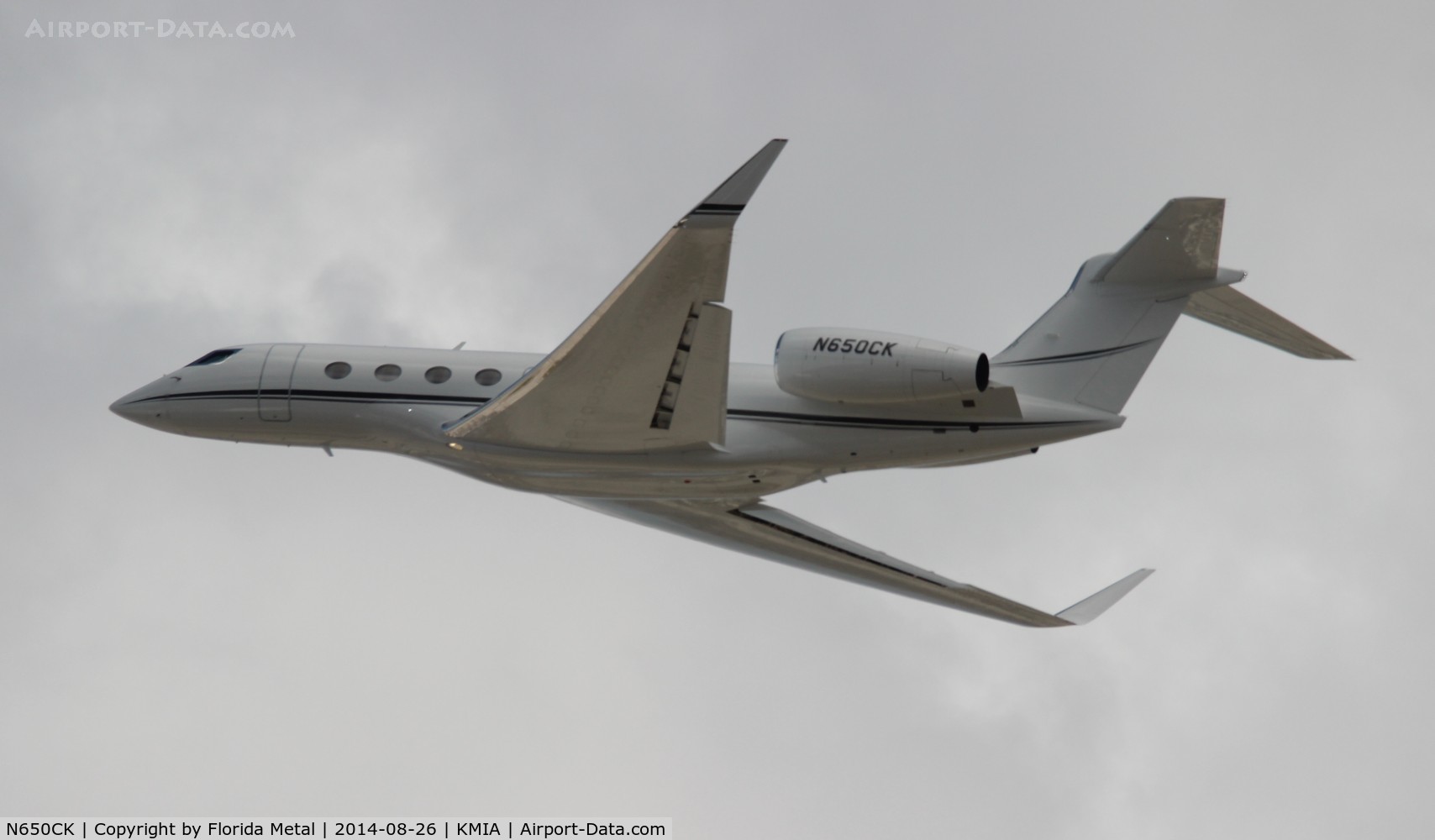 N650CK, 2013 Gulfstream G-VI (G650ER) C/N 6041, MIA 2014
