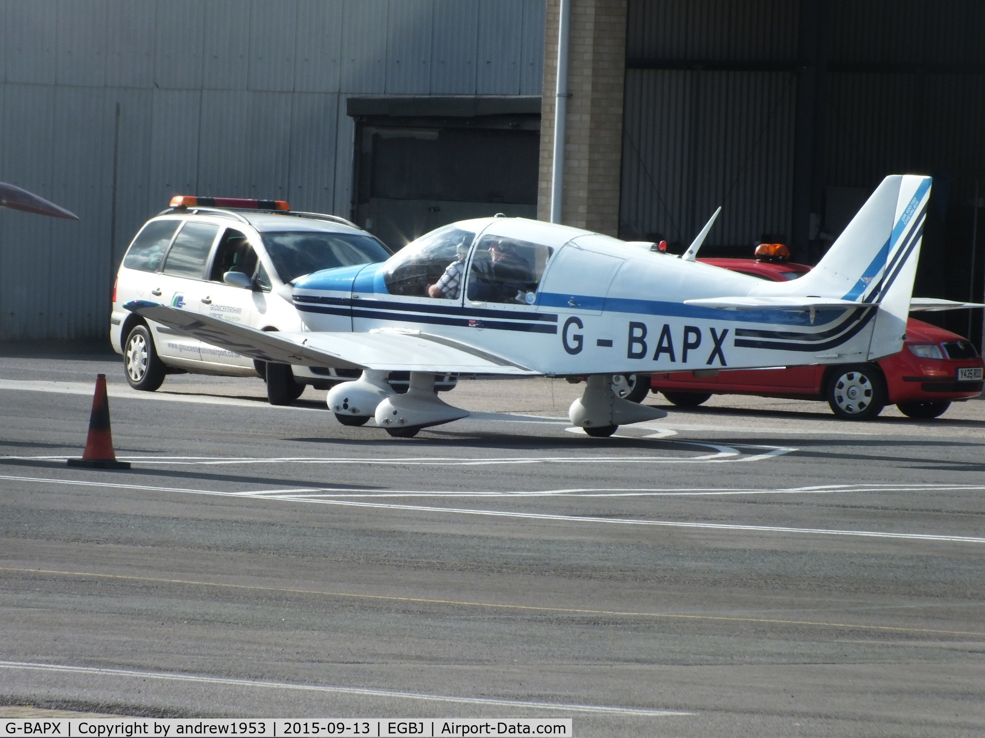 G-BAPX, 1972 Robin DR-400-160 Chevalier C/N 789, G-BAPX at Gloucestershire Airport.