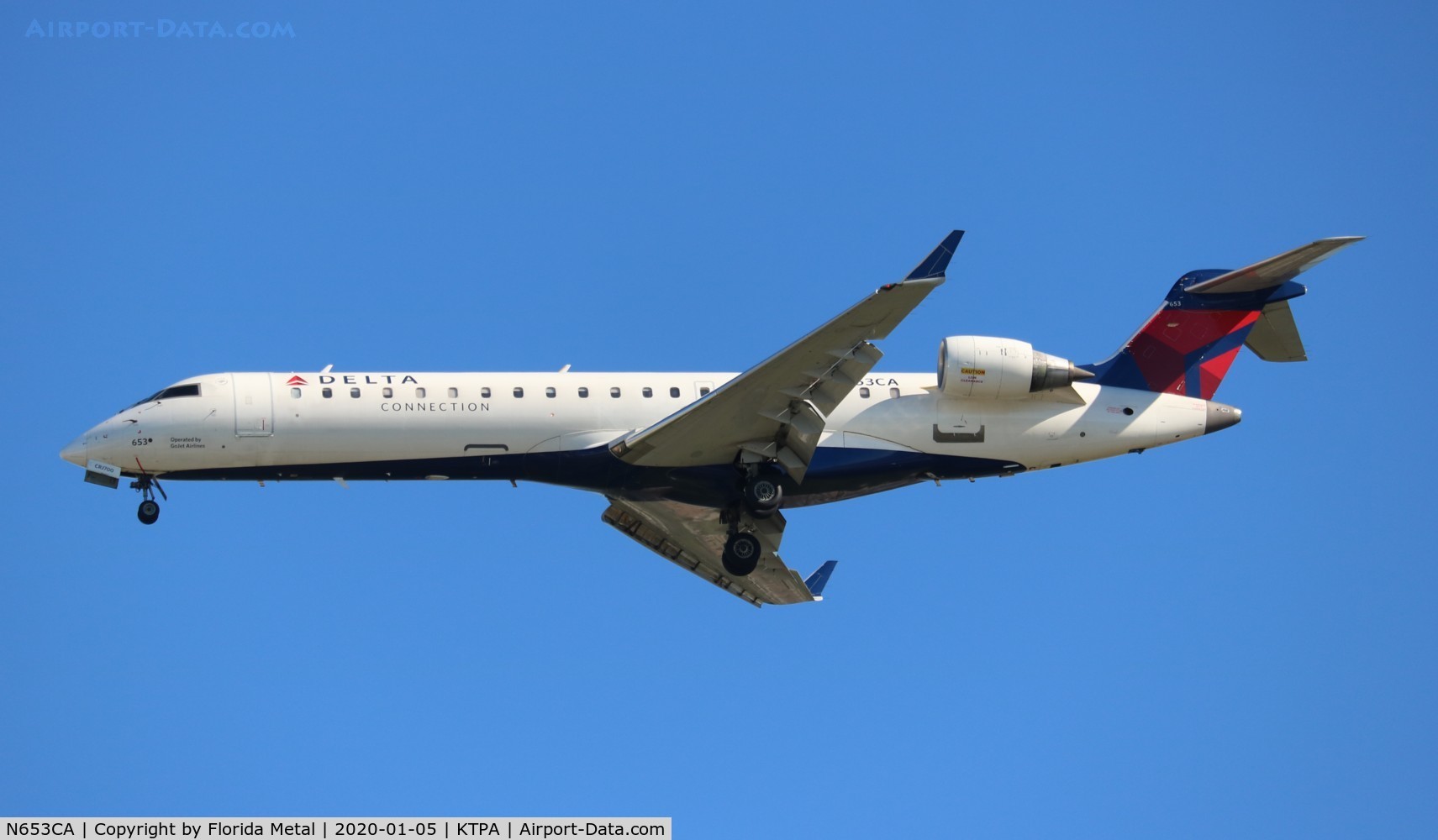 N653CA, 2003 Bombardier CRJ-700 (CL-600-2C10) Regional Jet C/N 10129, TPA 2020