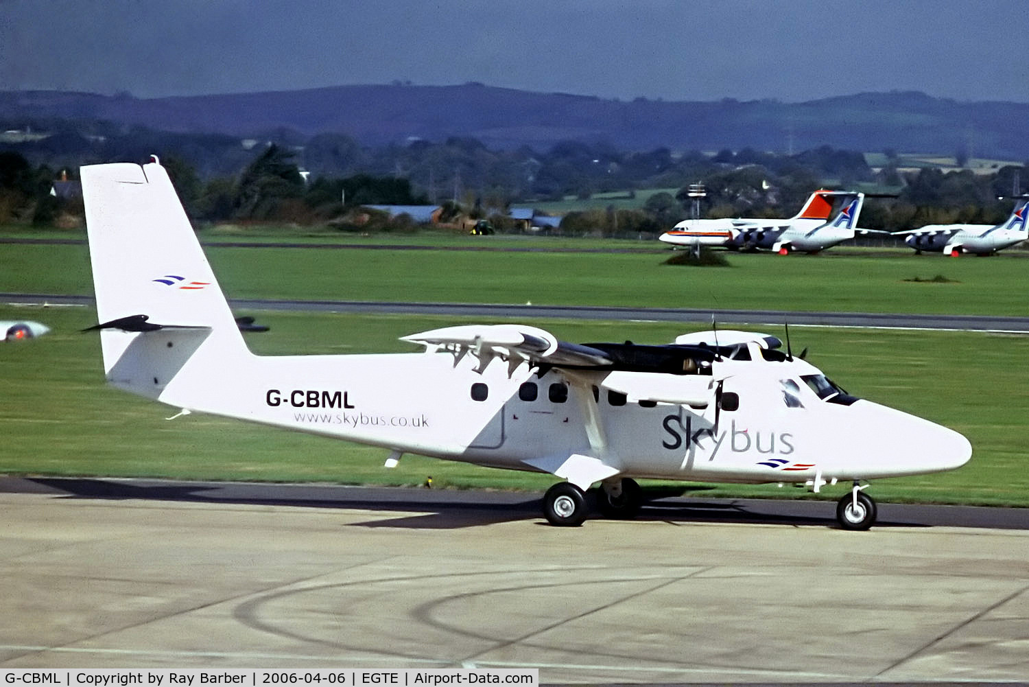 G-CBML, 1980 De Havilland Canada DHC-6-310 Twin Otter C/N 695, G-CBML   De Havilland Canada DHC-6-300 Twin Otter [695] (Isles of Scilly Skybus) Exeter~G @ 06/04/2006