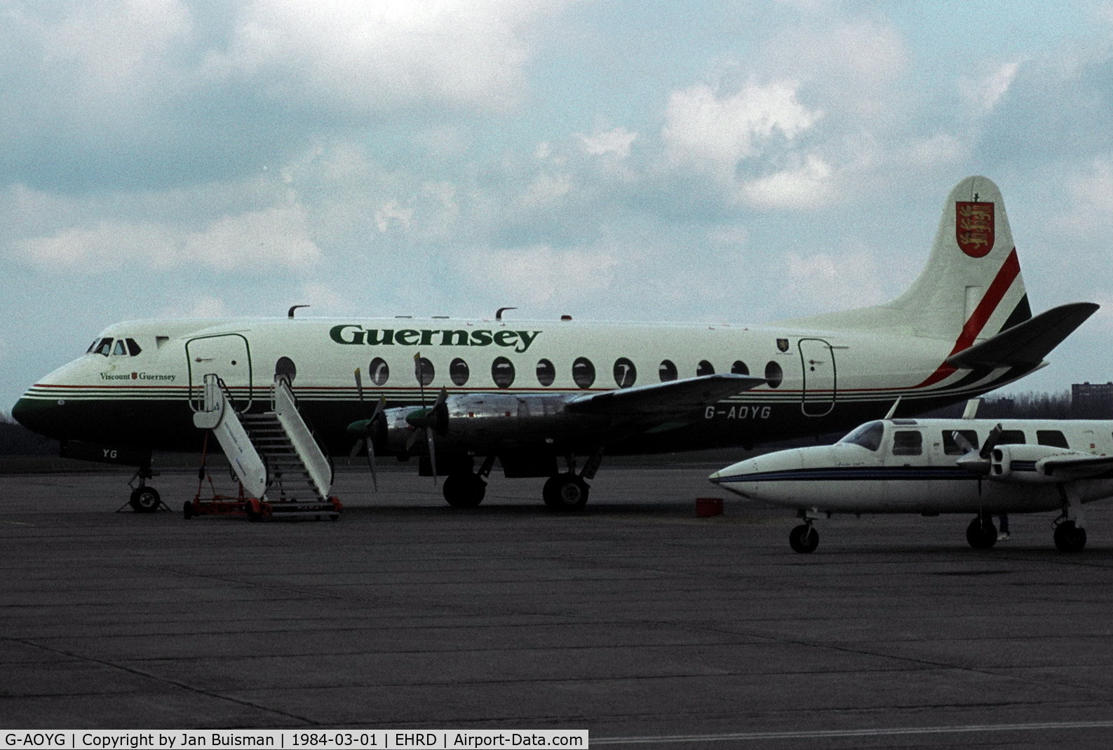 G-AOYG, 1957 Vickers Viscount 806 C/N 256, Guernsey Airlines