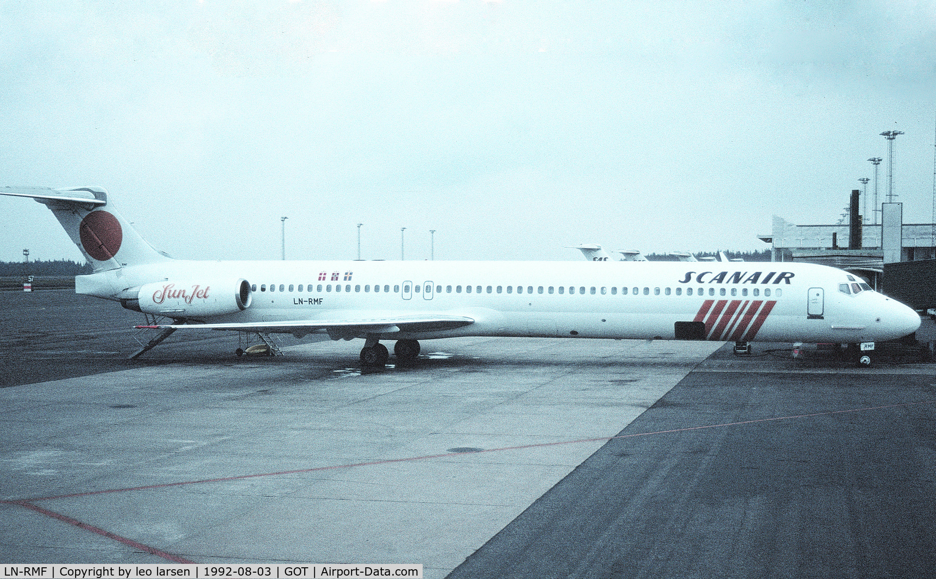 LN-RMF, 1987 McDonnell Douglas MD-83 (DC-9-83) C/N 49556, Gothenborg 3.8.1992