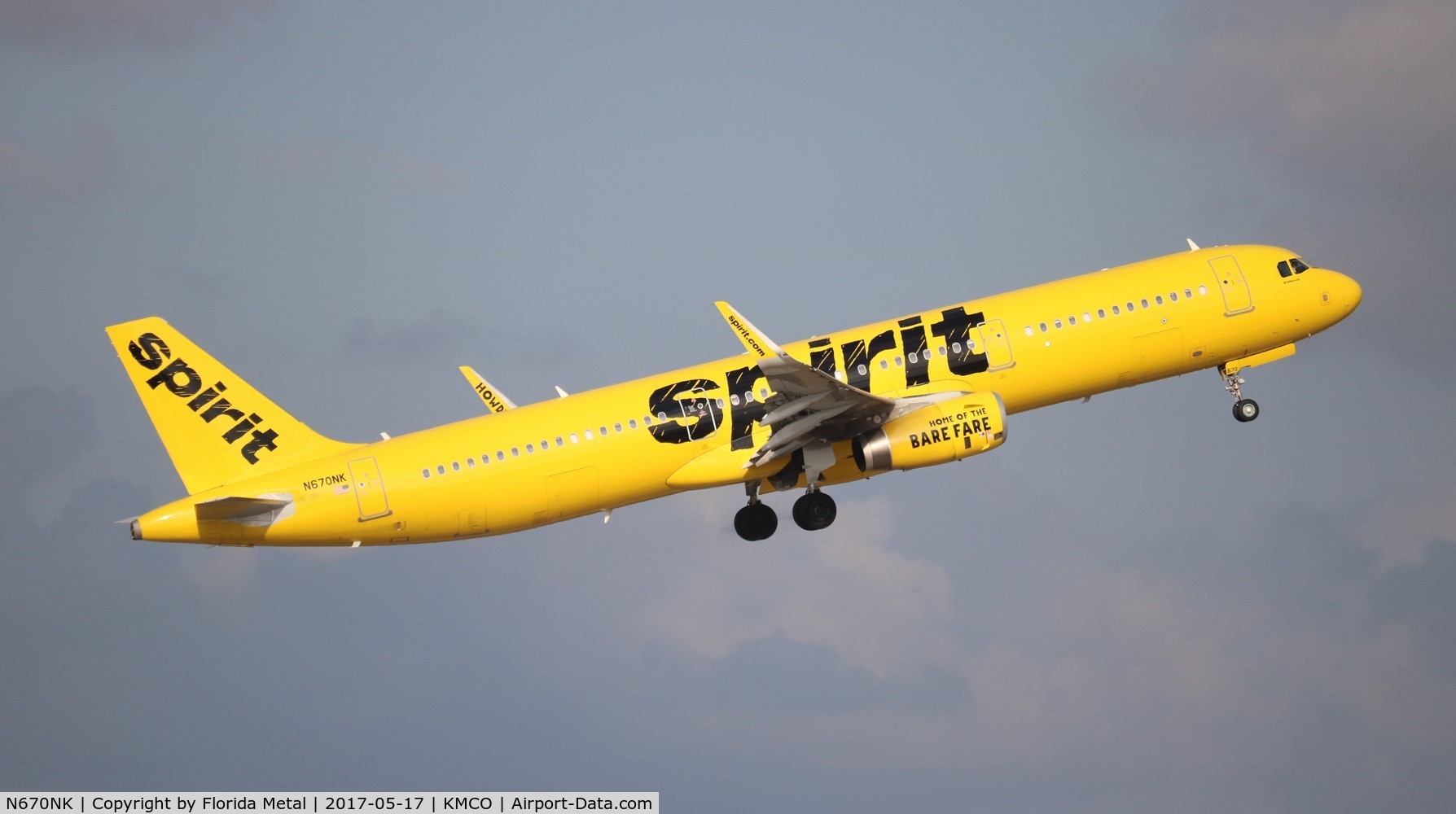 N670NK, 2016 Airbus A321-231 C/N 7106, MCO 2017