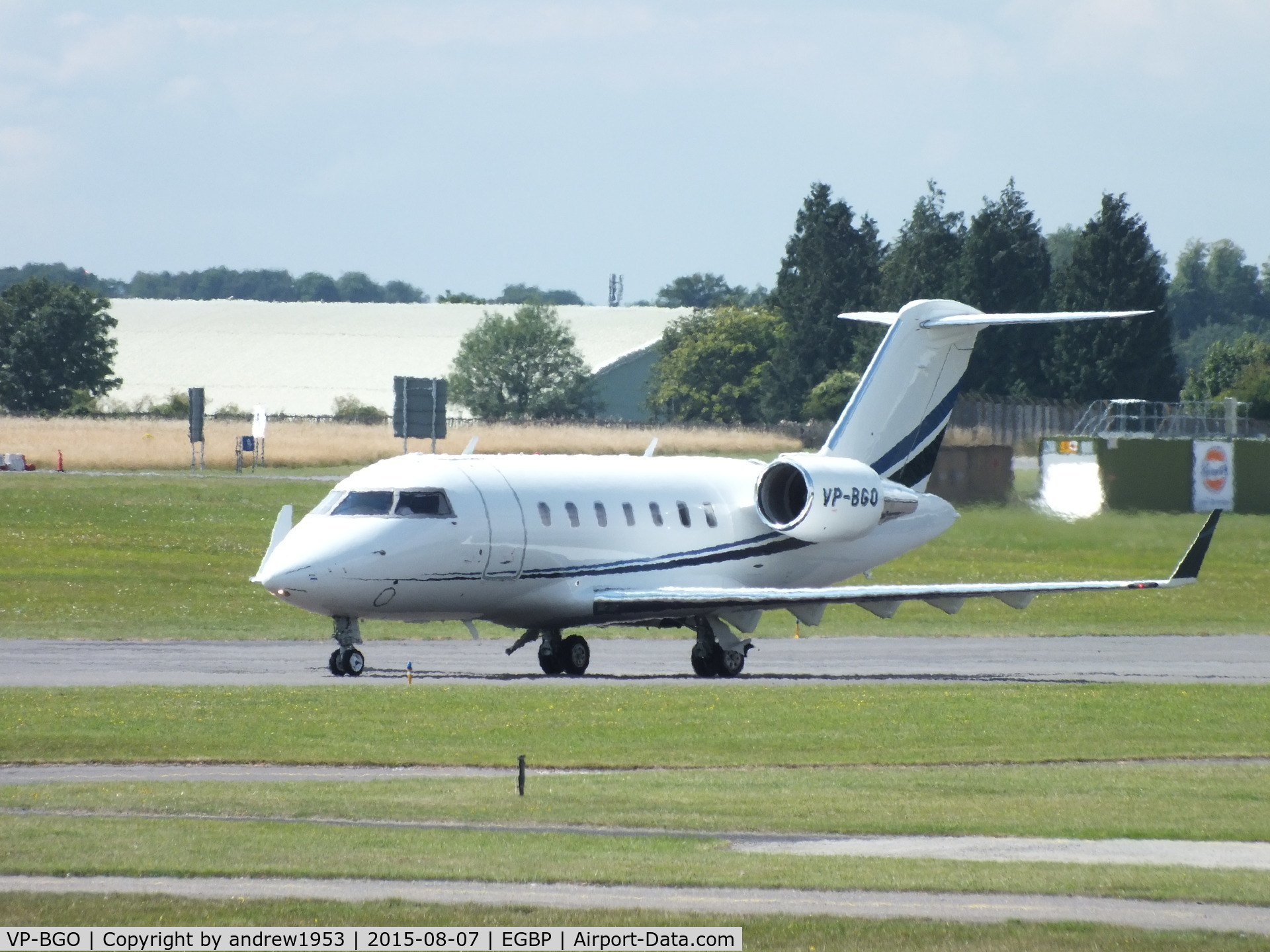 VP-BGO, 2010 Bombardier Challenger 605 (CL-600-2B16) C/N 5851, VP-BGO at Cotswold Airport.