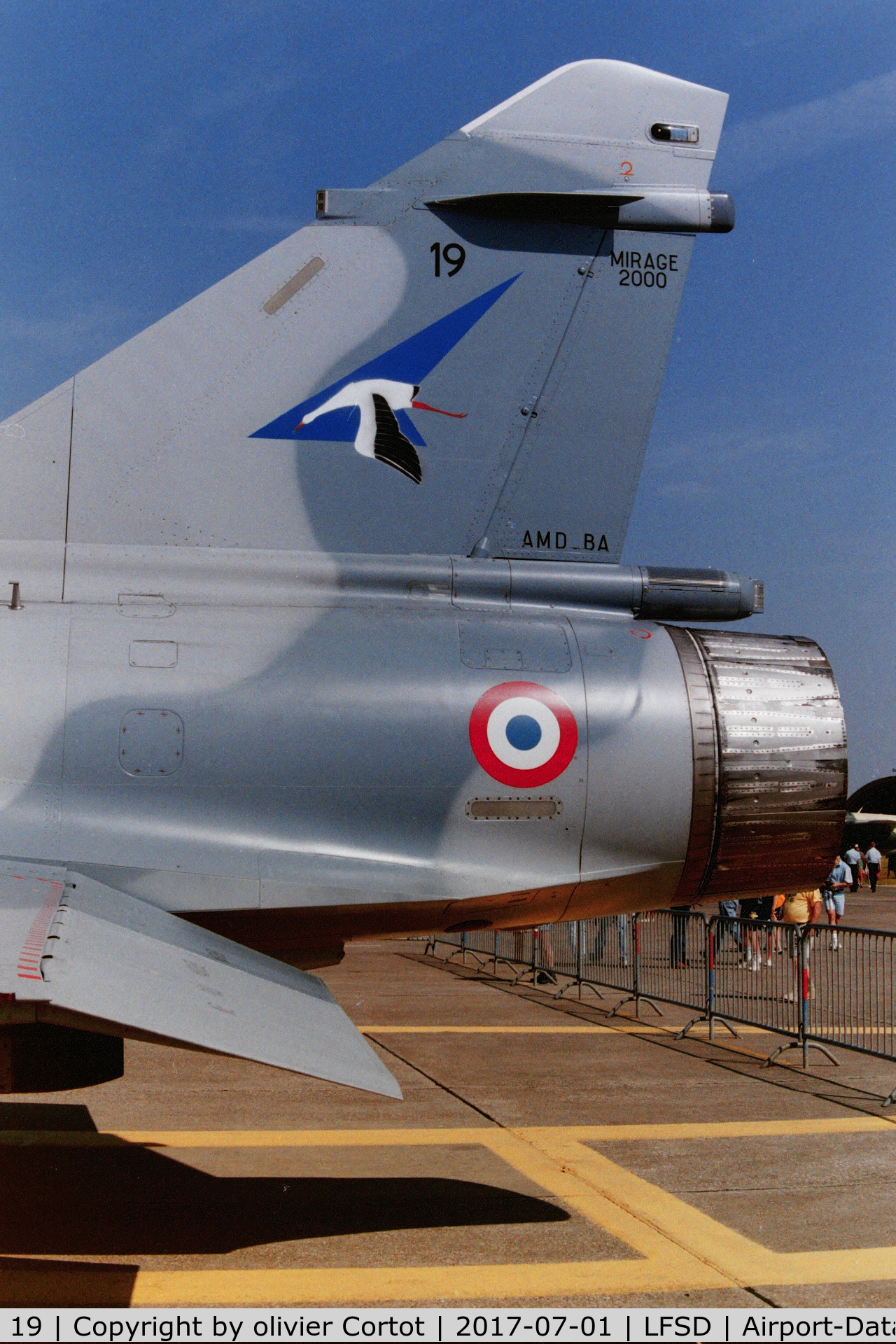 19, Dassault Mirage 2000 C C/N 50, In service with the I/2 squadron, 1994