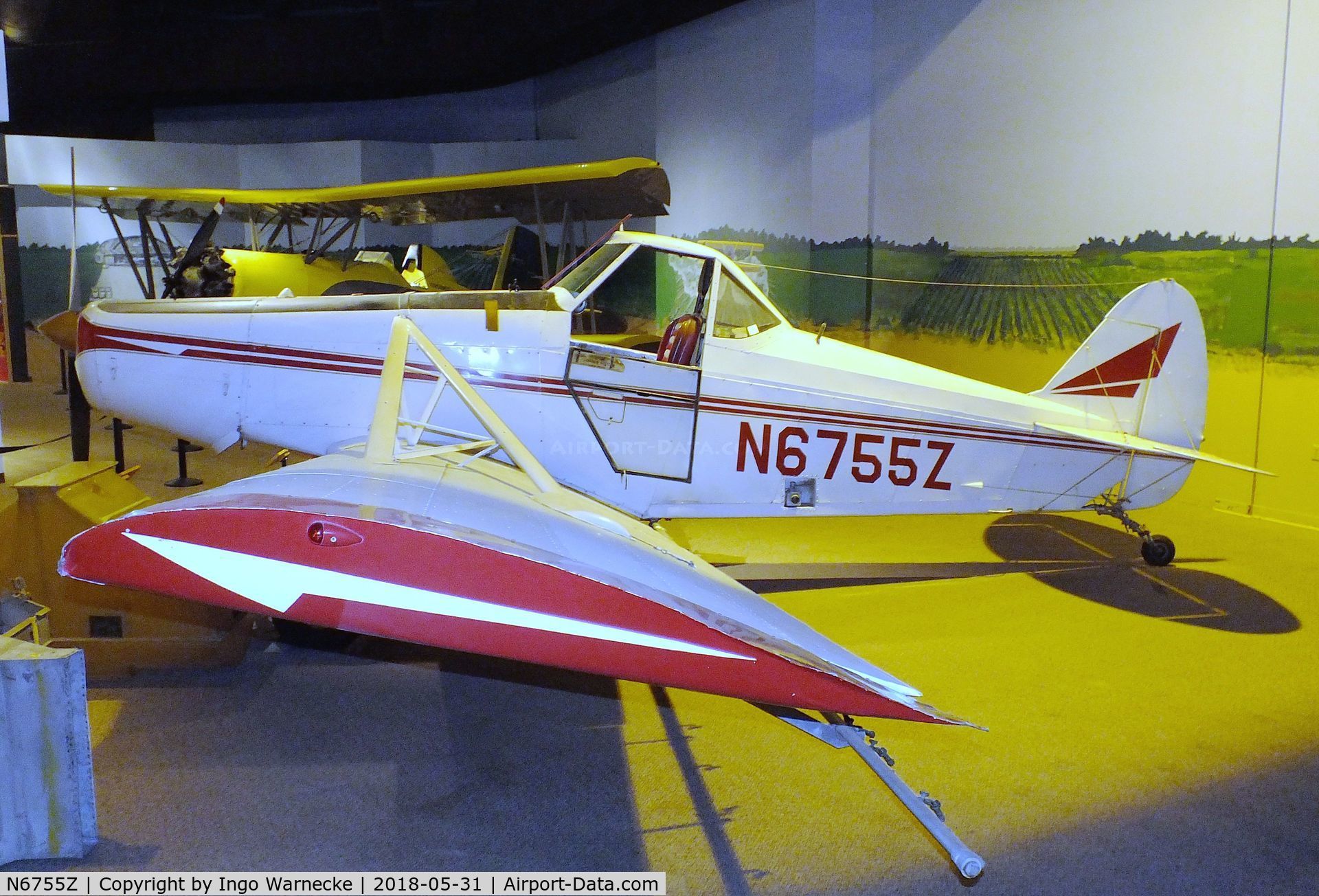N6755Z, 1963 Piper PA-25-235 C/N 25-2375, Piper PA-25-235 Pawnee at the Mississippi Agriculture & Forestry Museum, Jackson MS