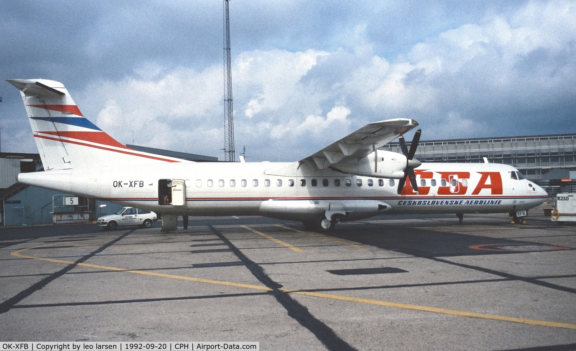 OK-XFB, 1992 ATR 72-202 C/N 297, Copenhagen 20.9.1992