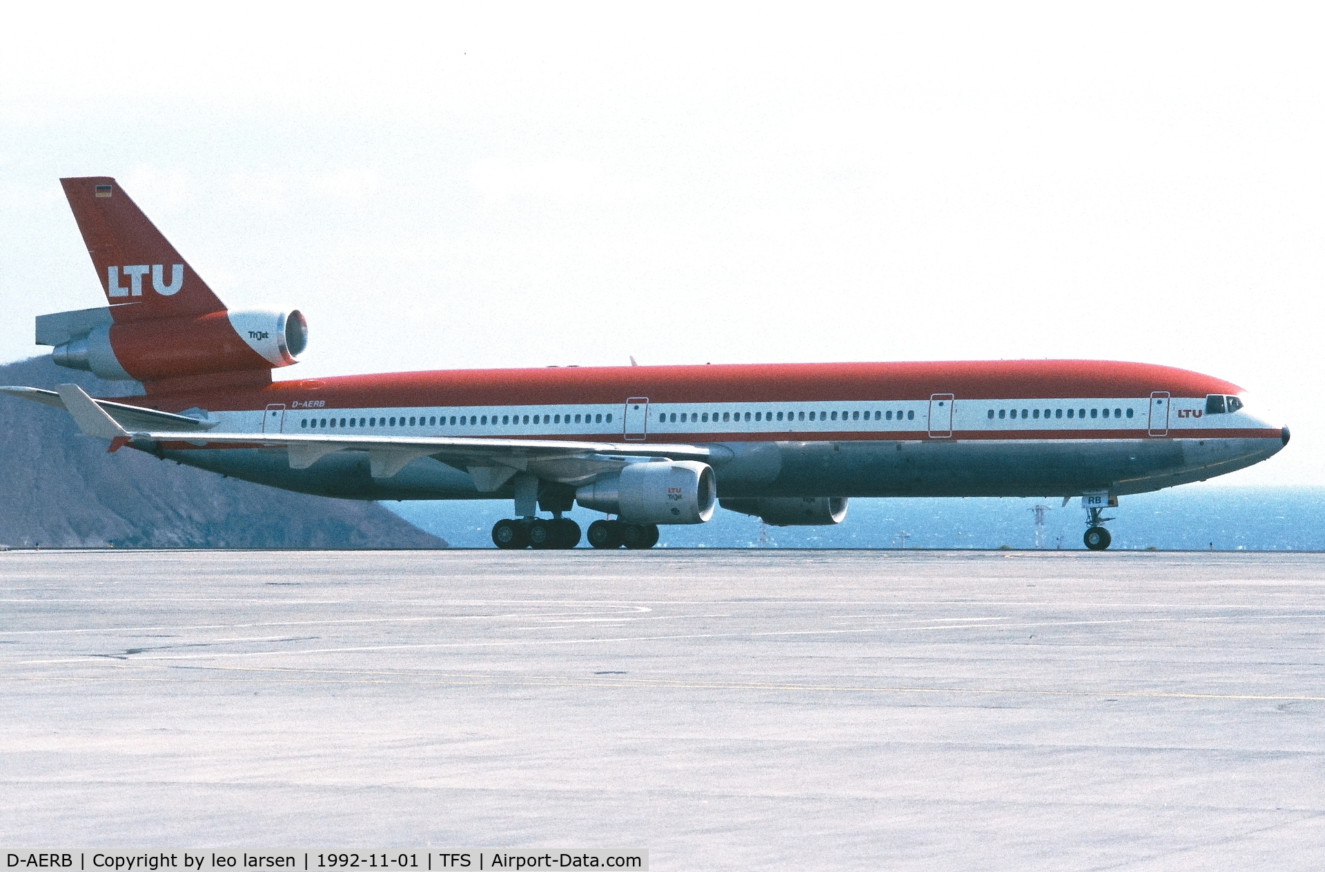 D-AERB, 1991 McDonnell Douglas MD-11F C/N 48484, Tenerife South 1.11.1992